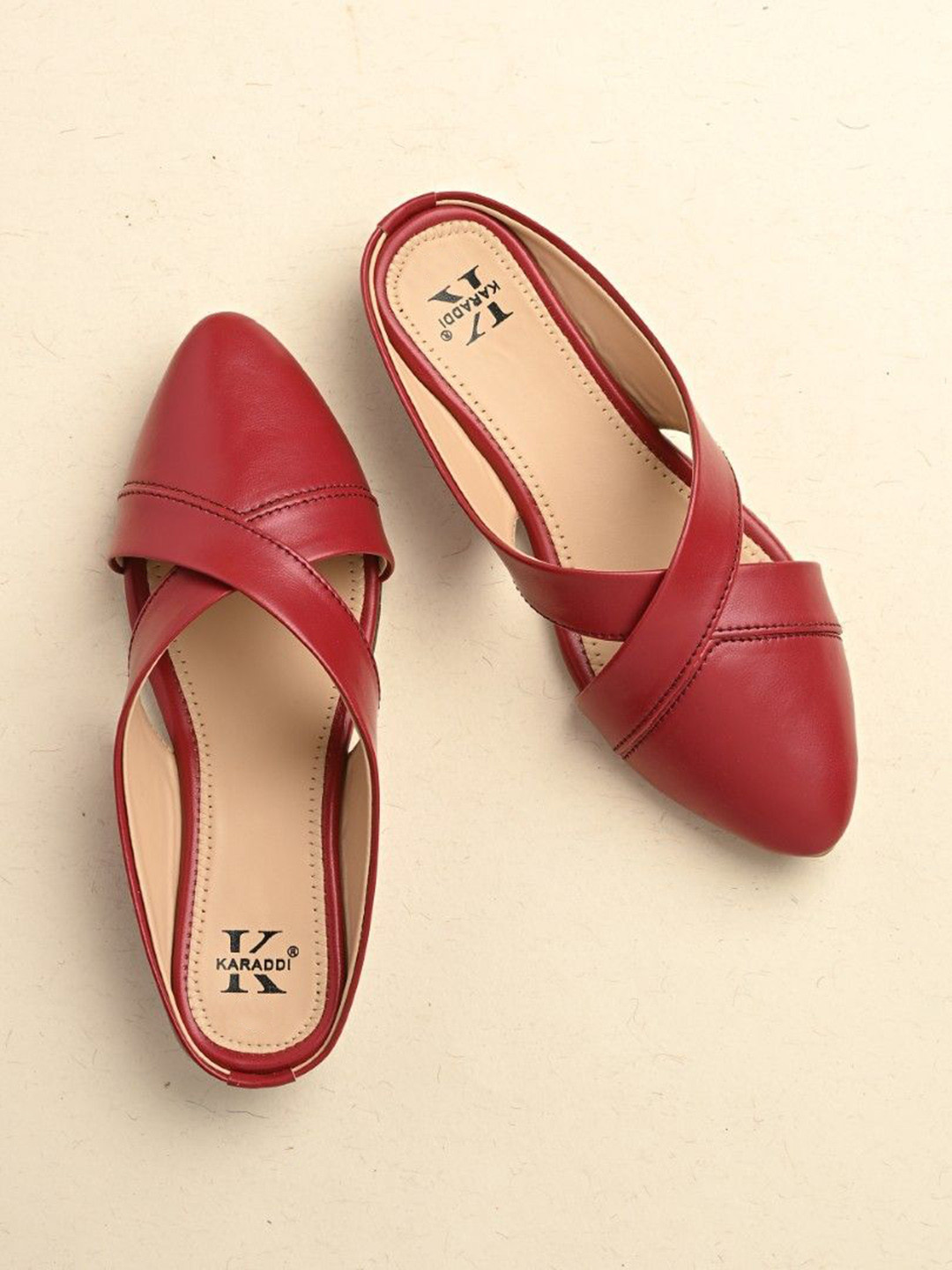 KARADDI Women Comfortable Pointed Toe Mules