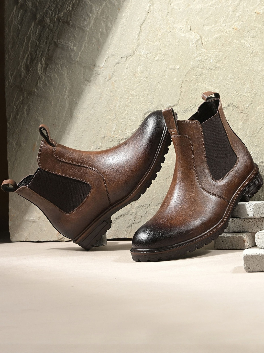 Roadster Men Casual Biker Rugged Chelsea Boots