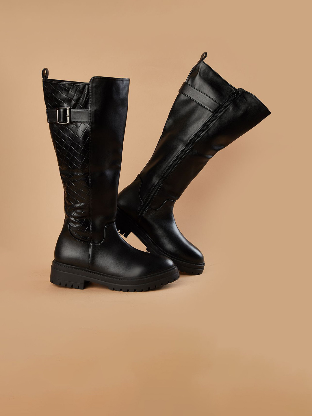 Ginger by Lifestyle Casual Block-Heeled Chunky Boots