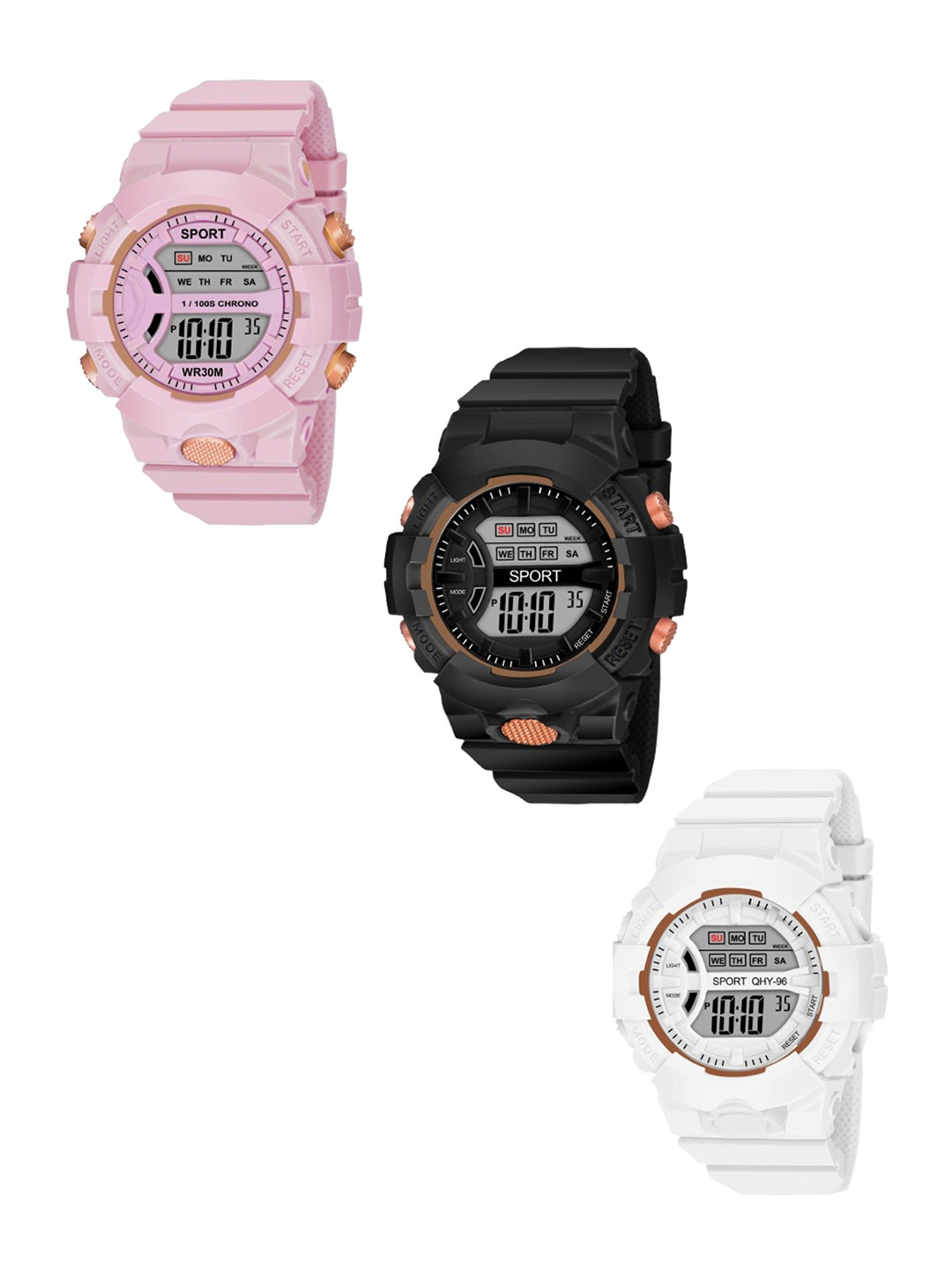 FROZIL Unisex Kids Dial & Straps Digital Watch DK-P-B-W