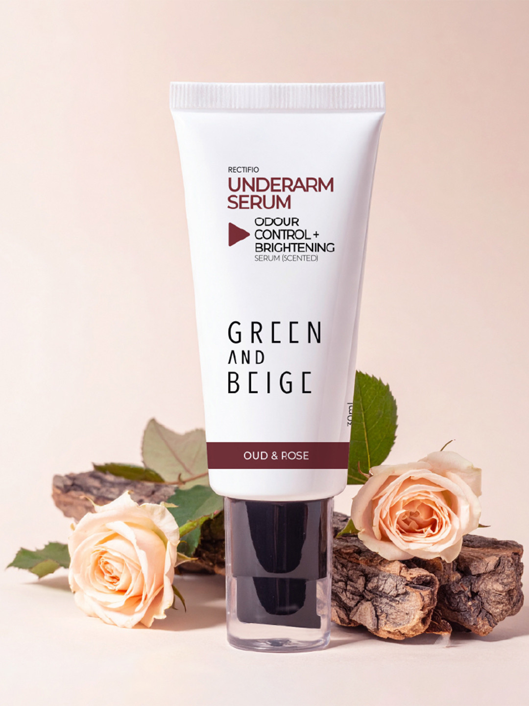 GREEN AND BEIGE Underarm Deodorising Serum with Praline & Raspberry Fragrance- 30ml