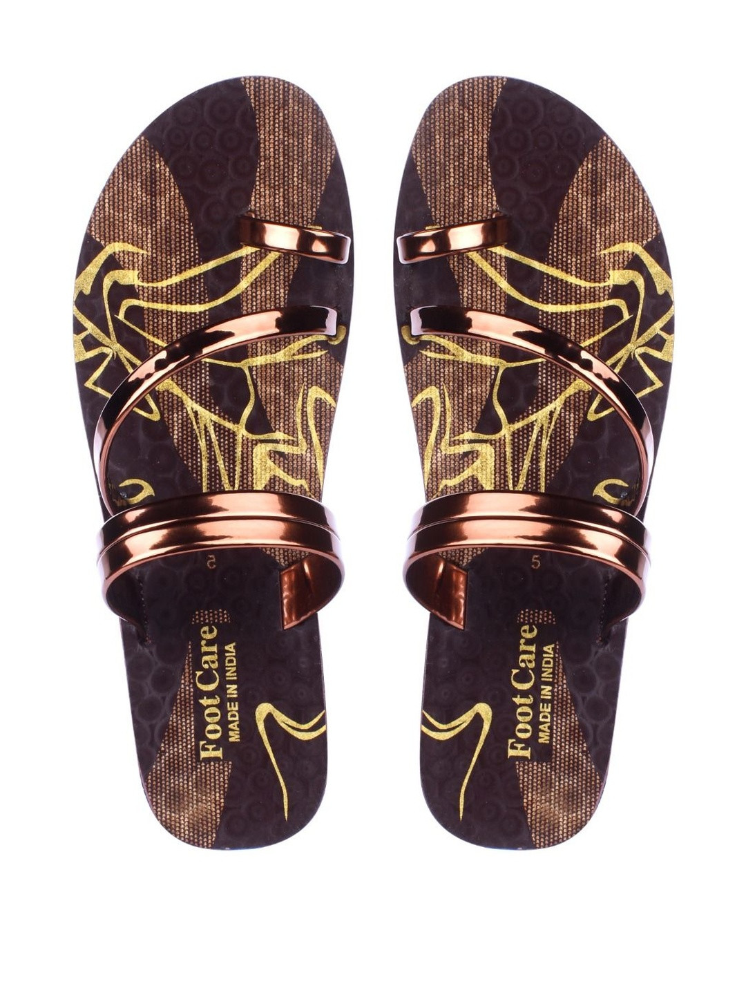 FOOT CARE Women Copper PU Flats