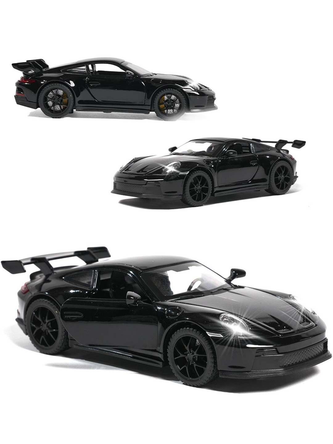 WEMBLEY Kids Black Pull Back M8 Plastic Die-Cast Model Car