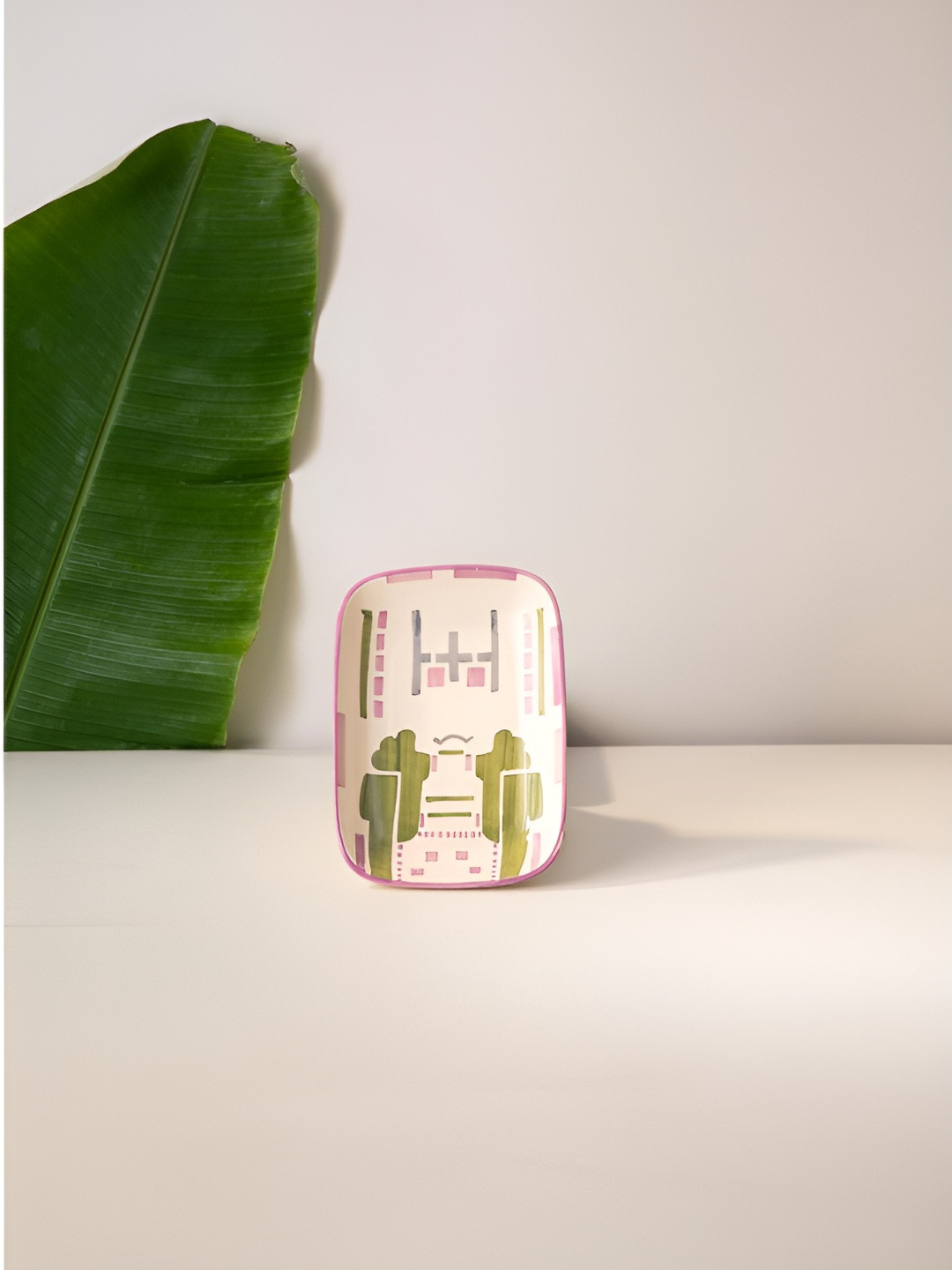 FREEDOM TREE Purple & Green Ceramic Dishwasher and Microwave Safe Food Platter