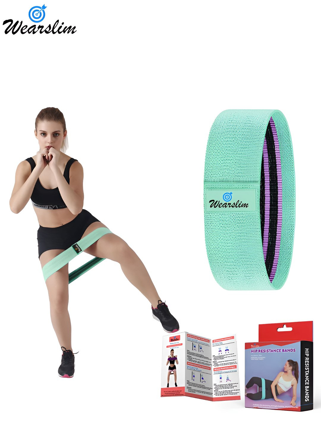 Wearslim Unisex Durable Hip Circle Resistance Band