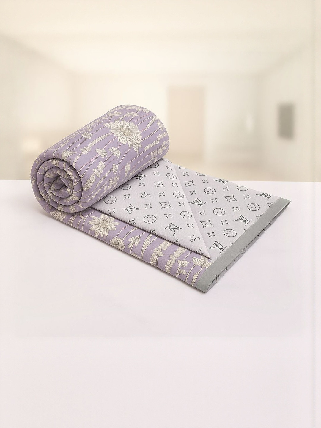 Signature Lavender 300 GSM  Microfiber AC Room Single Bed Dohar
