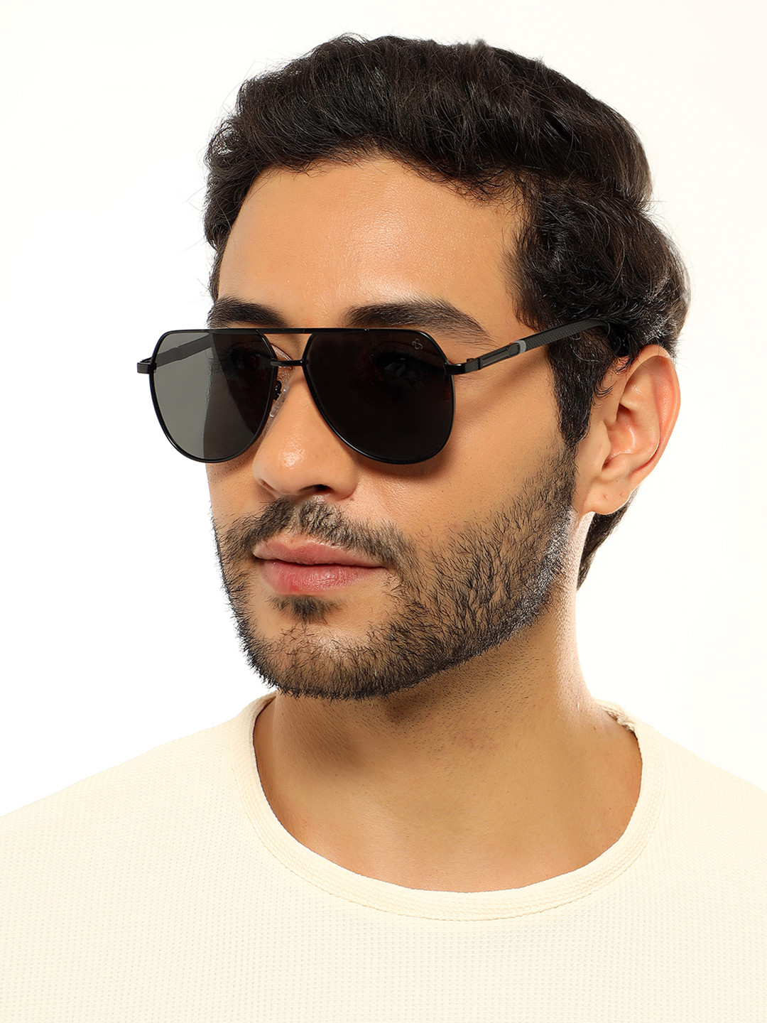 Eyejack by Voyage Aviator Sunglasses with Polarised and UV Protected Lens-8008PCL839