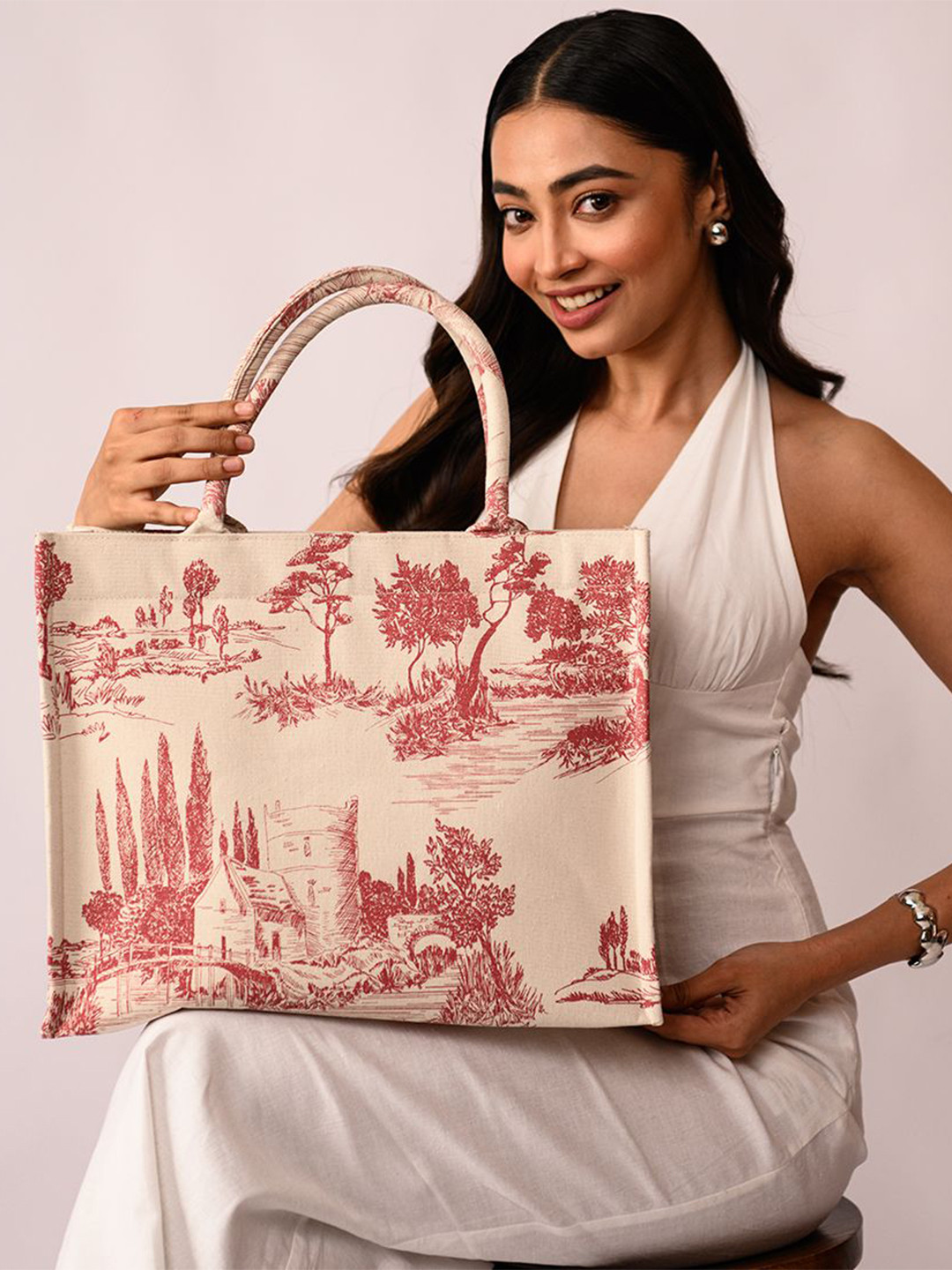 earthbags Printed Canvas Tote Bag
