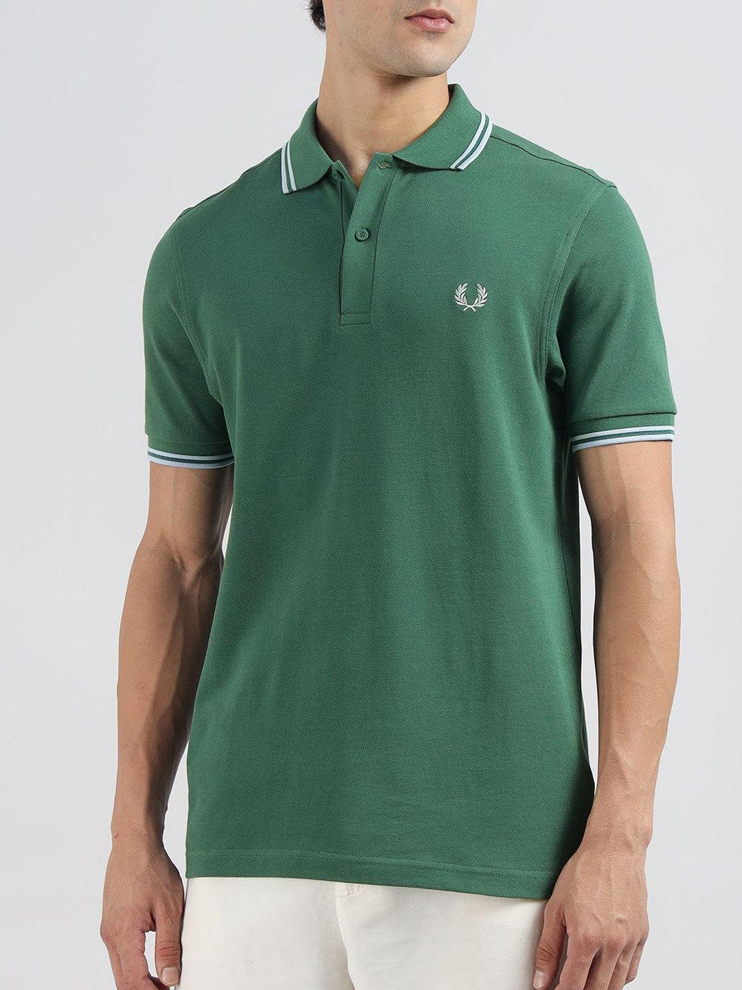 Fred Perry Polo Collar Cotton T-shirt