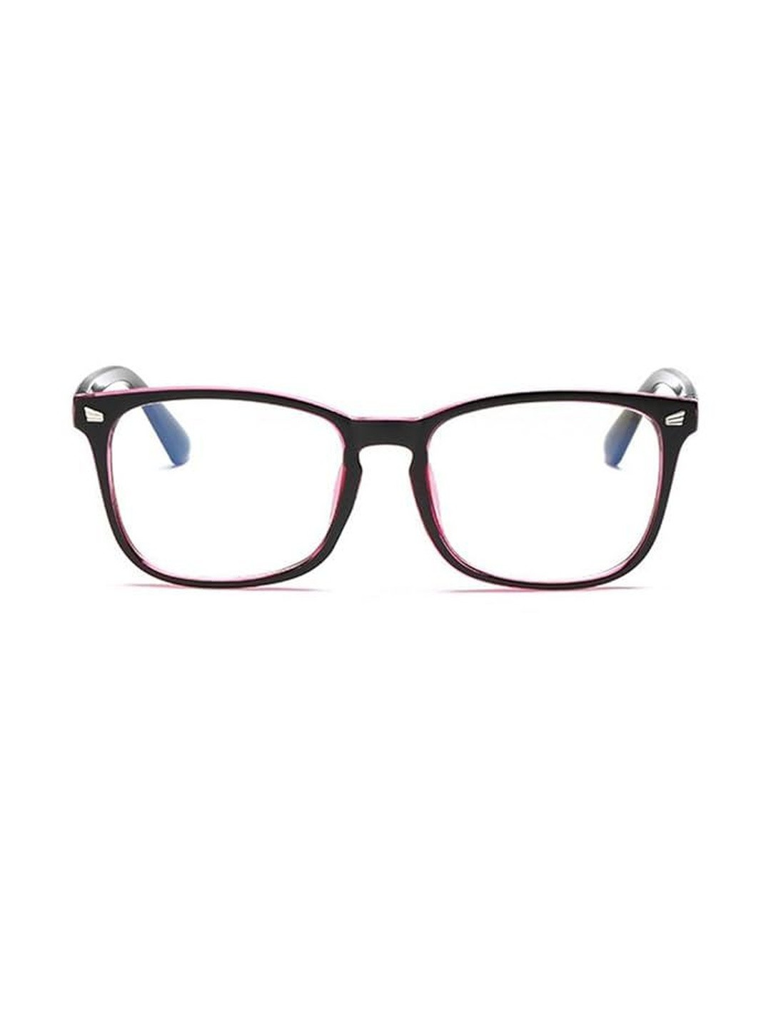 Arzonai Unisex Black & Red Frame Square Sunglasses