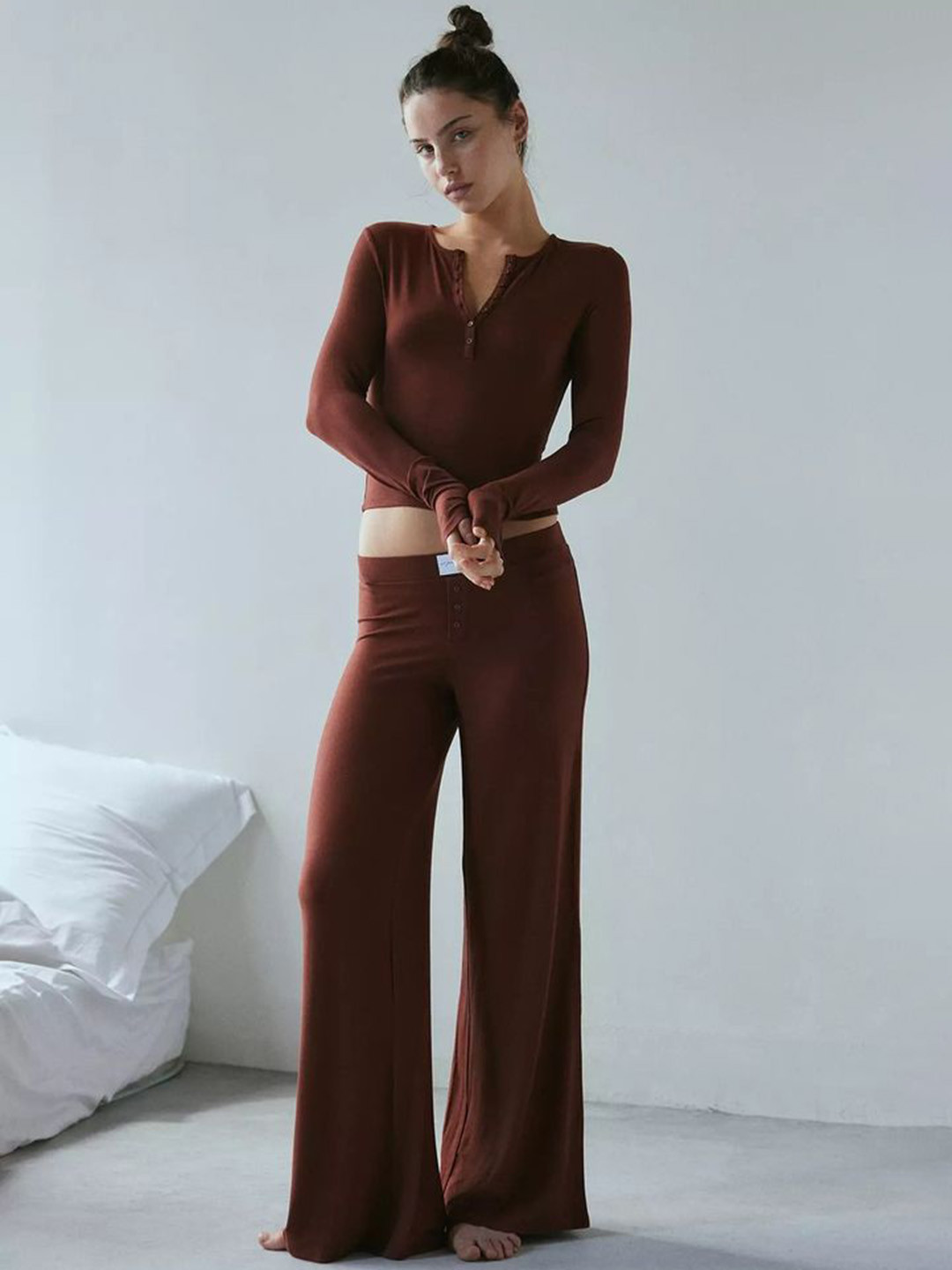 LULU & SKY Women Long Sleeve Loungewear Set