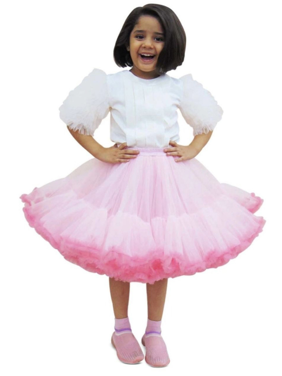 Divalicious Girls Net Fit and Flare Dress