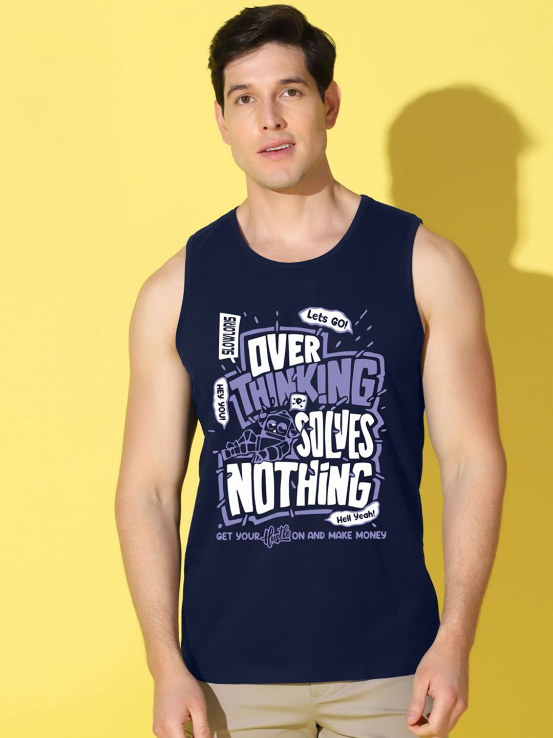 MINISTRY OF FRIENDS Printed Bio-Wash Cotton Basic Innervests