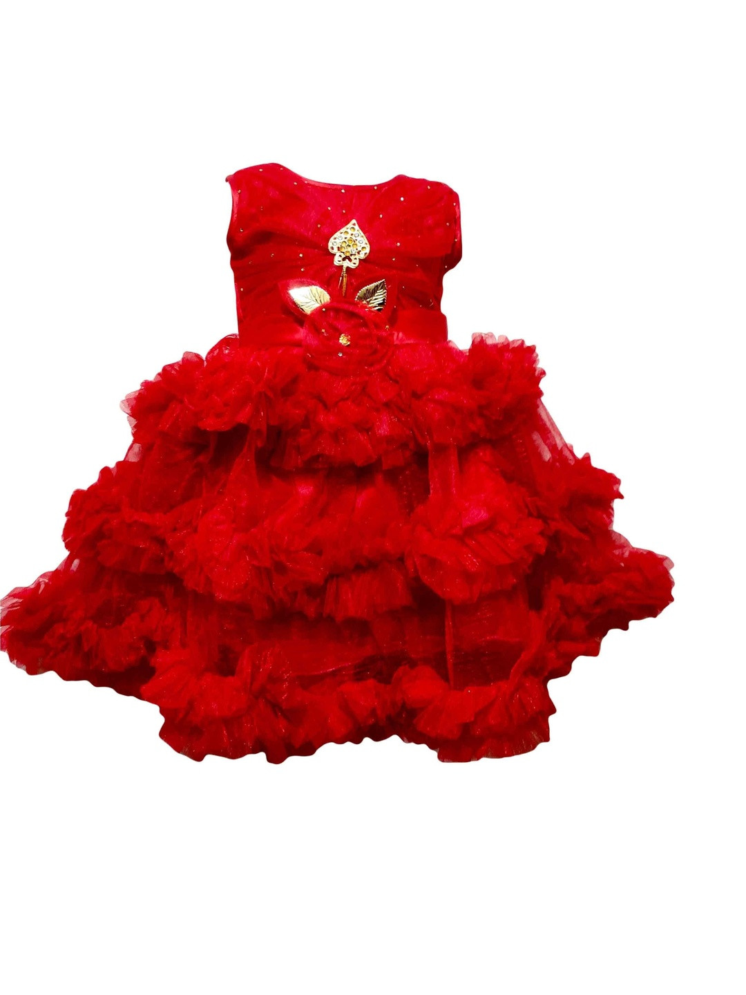 STUMBLE FASHION Girls Embellished Fit & Flare Dress