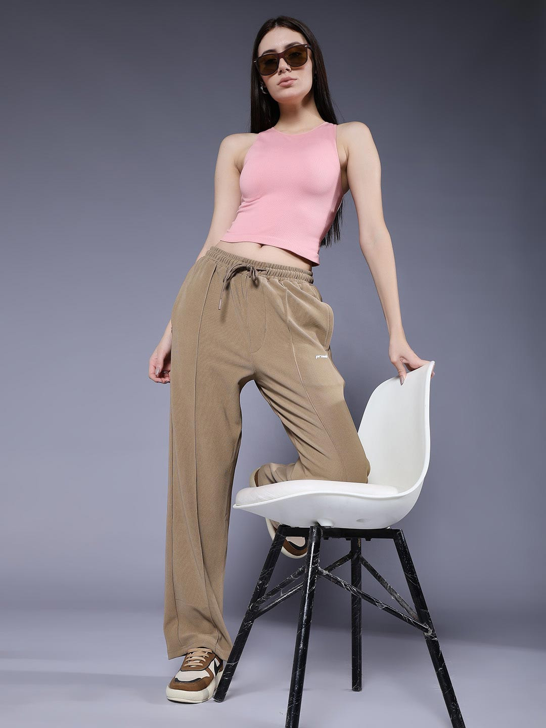 PRONK Women Original Relaxed Fit Korean Pants