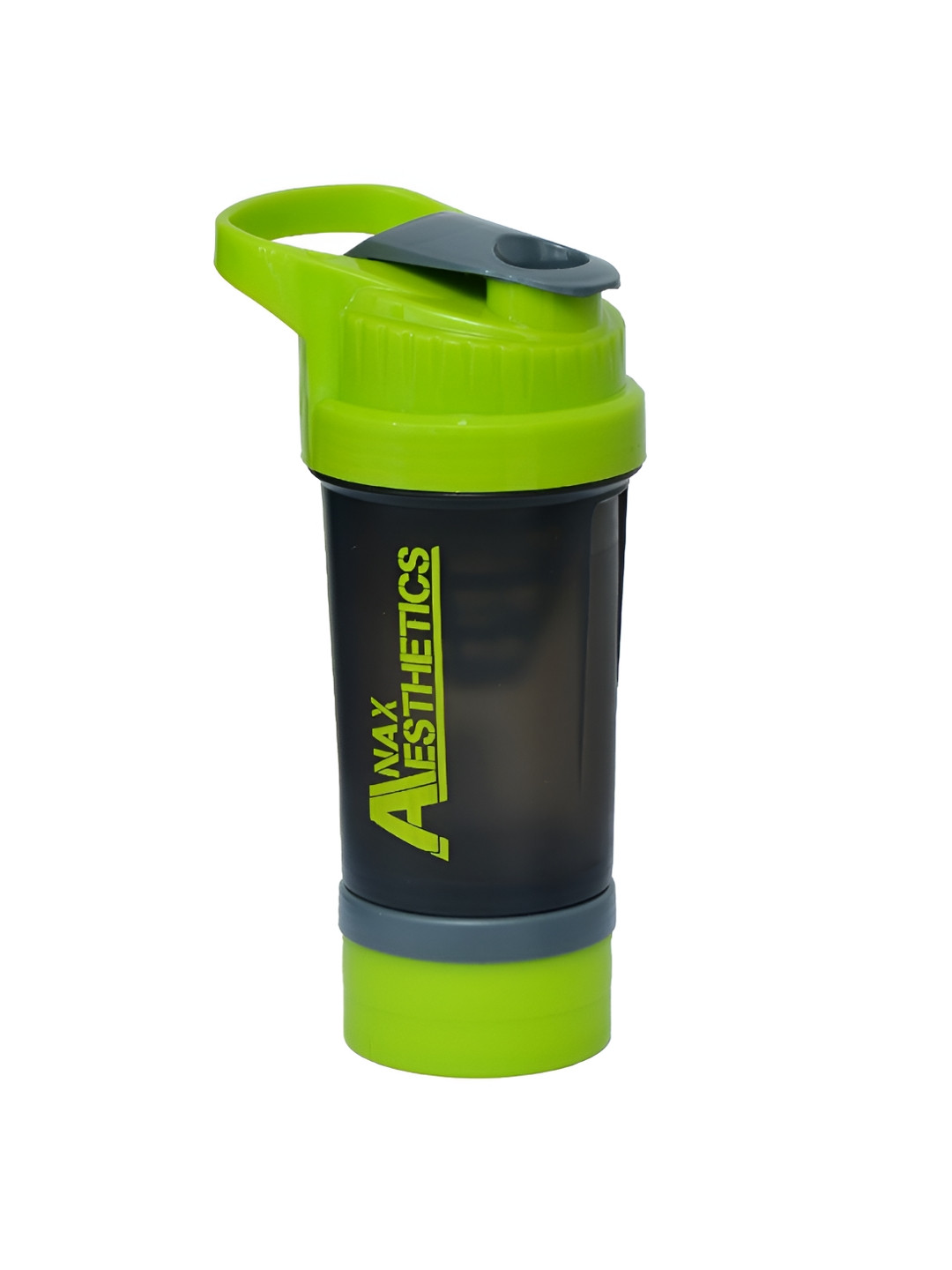 Anax Aesthetics Green & Black Printed Shaker Sipper Water Bottle 500 ml