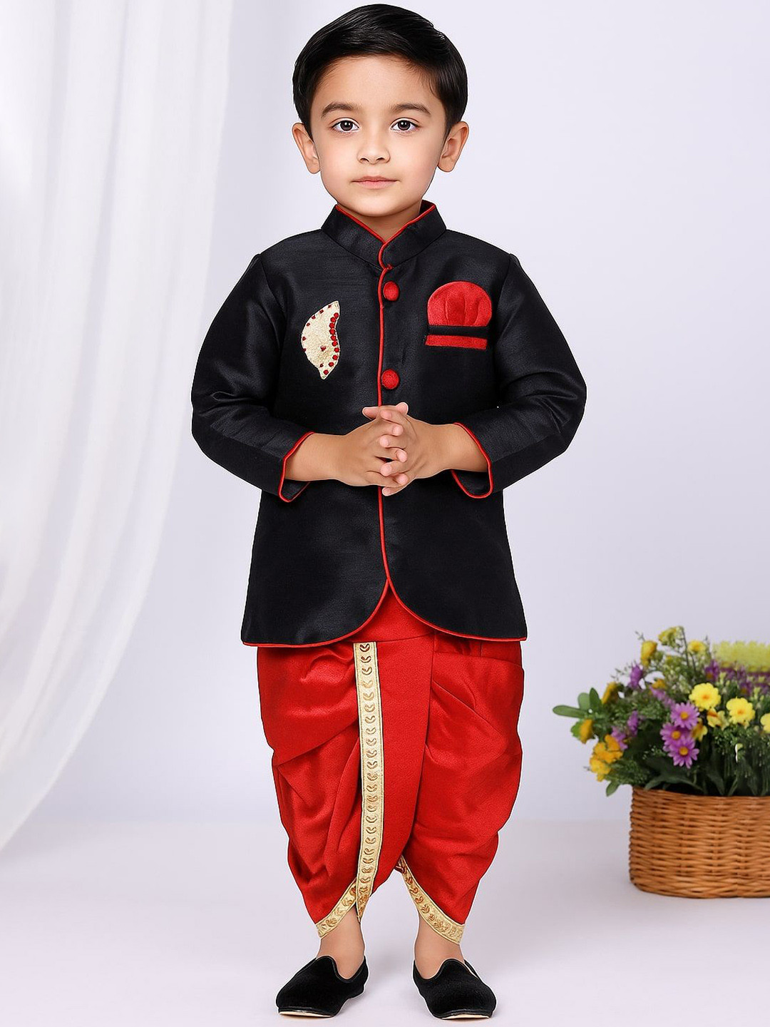 Covetus Boys Regular Kurta with Dhoti Pants