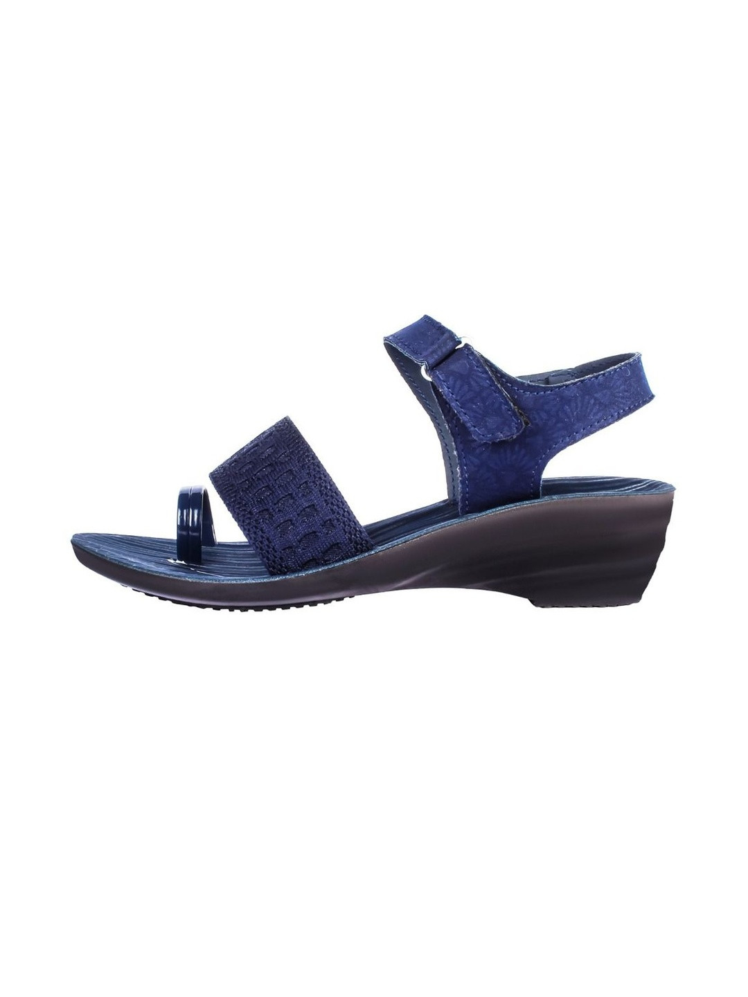 FOOT CARE Women Blue PU Material Casual Comfort Sandals