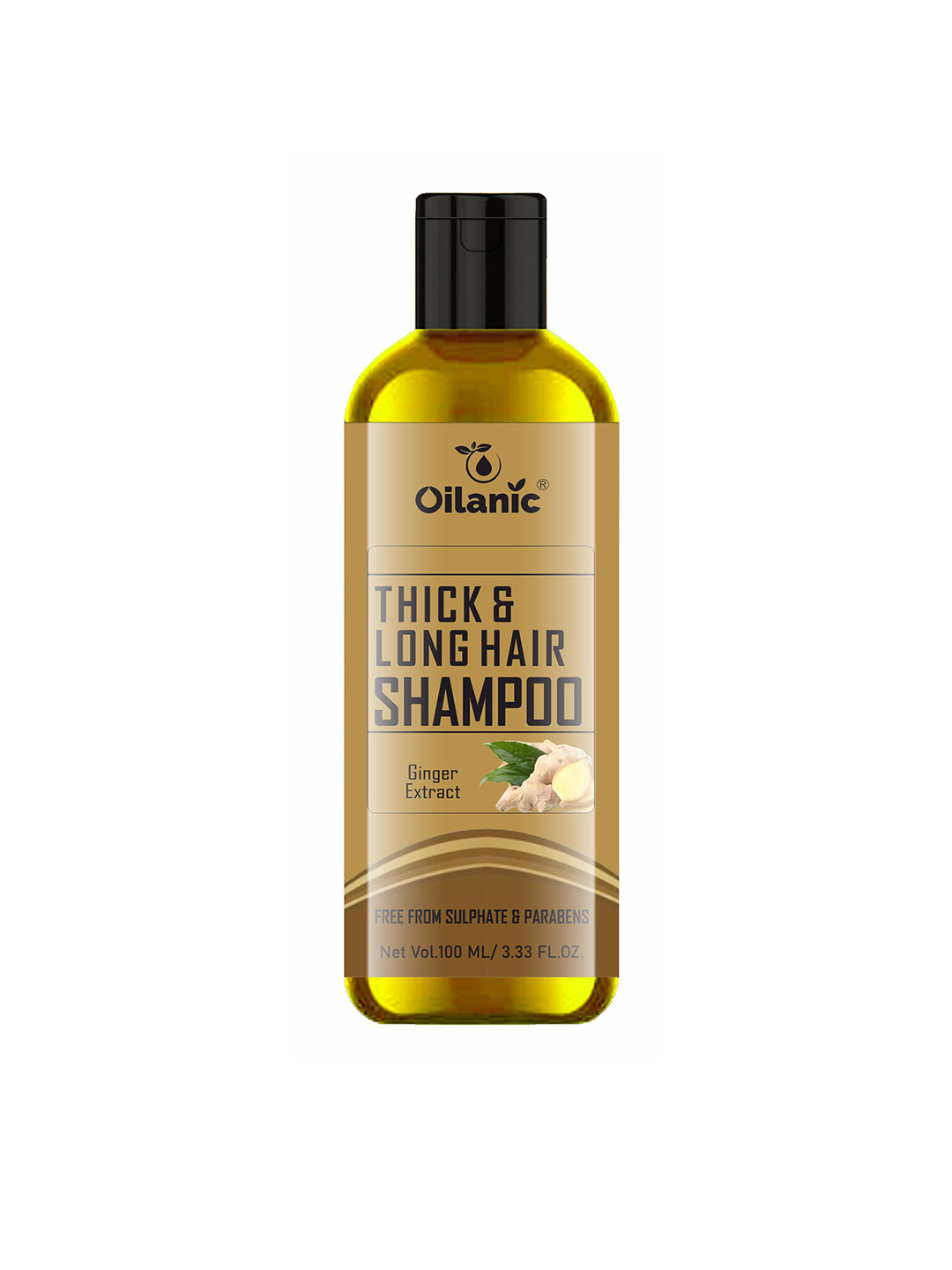 Oilanic Thick & Long Hair Shampoo Enriched With Ginger Extract - 100 ml