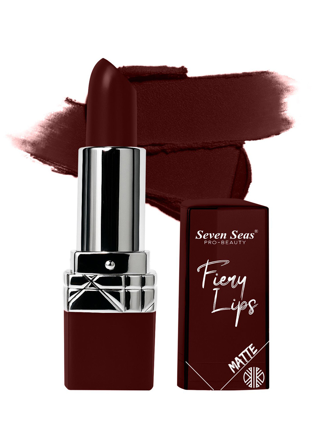 Seven Seas Fiery Lips Matte Lipstick - 3.5 g - Rose-306