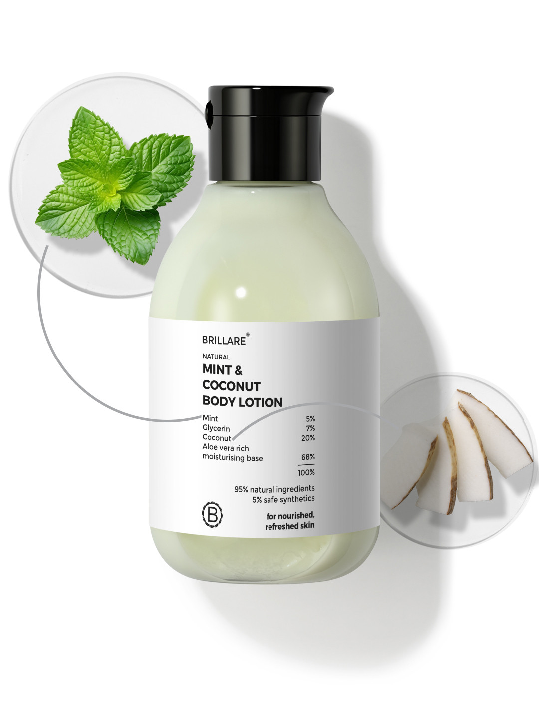 BRILLARE Mint & Coconut Body Lotion - 200 ml