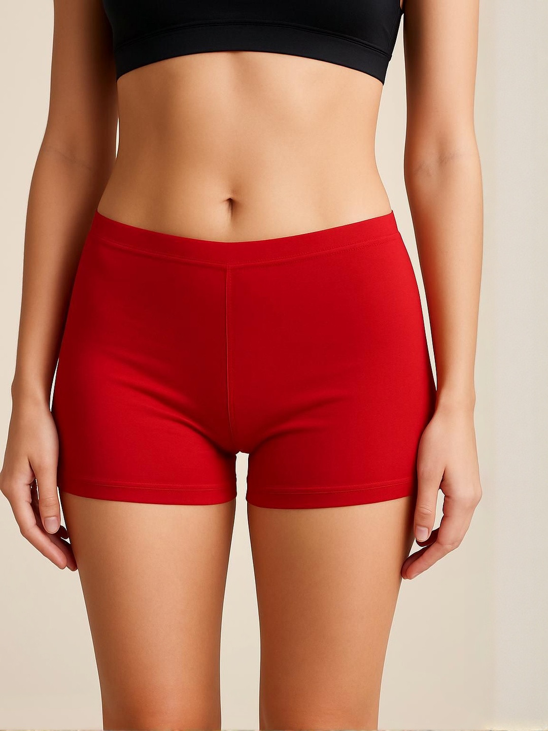 UllasPemium Women Pack Of 2 White & Maroon Cotton Concealed Waistband High Coverage Briefs