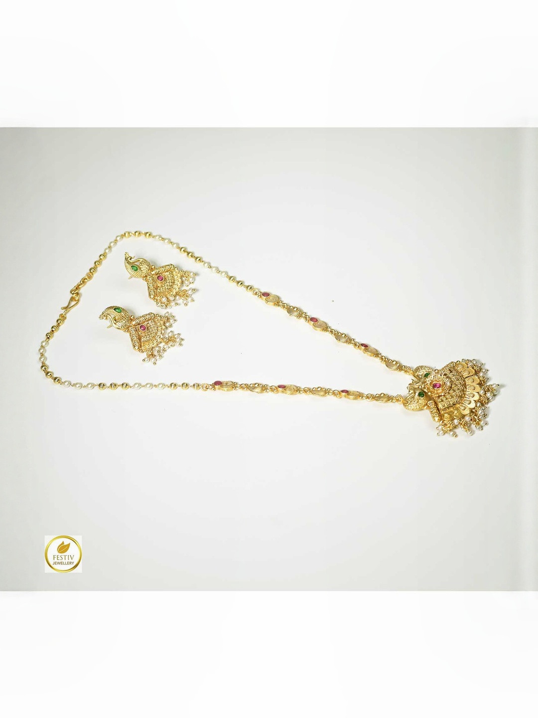 festivjewelleryze Gold-Plated Long Nacklace Set