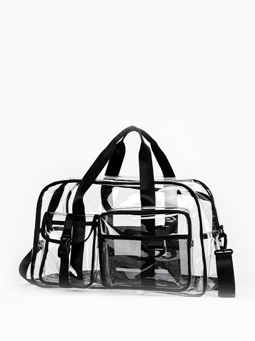 StyleCast x Revolte Unisex Transparent Medium Casual Duffel Bag