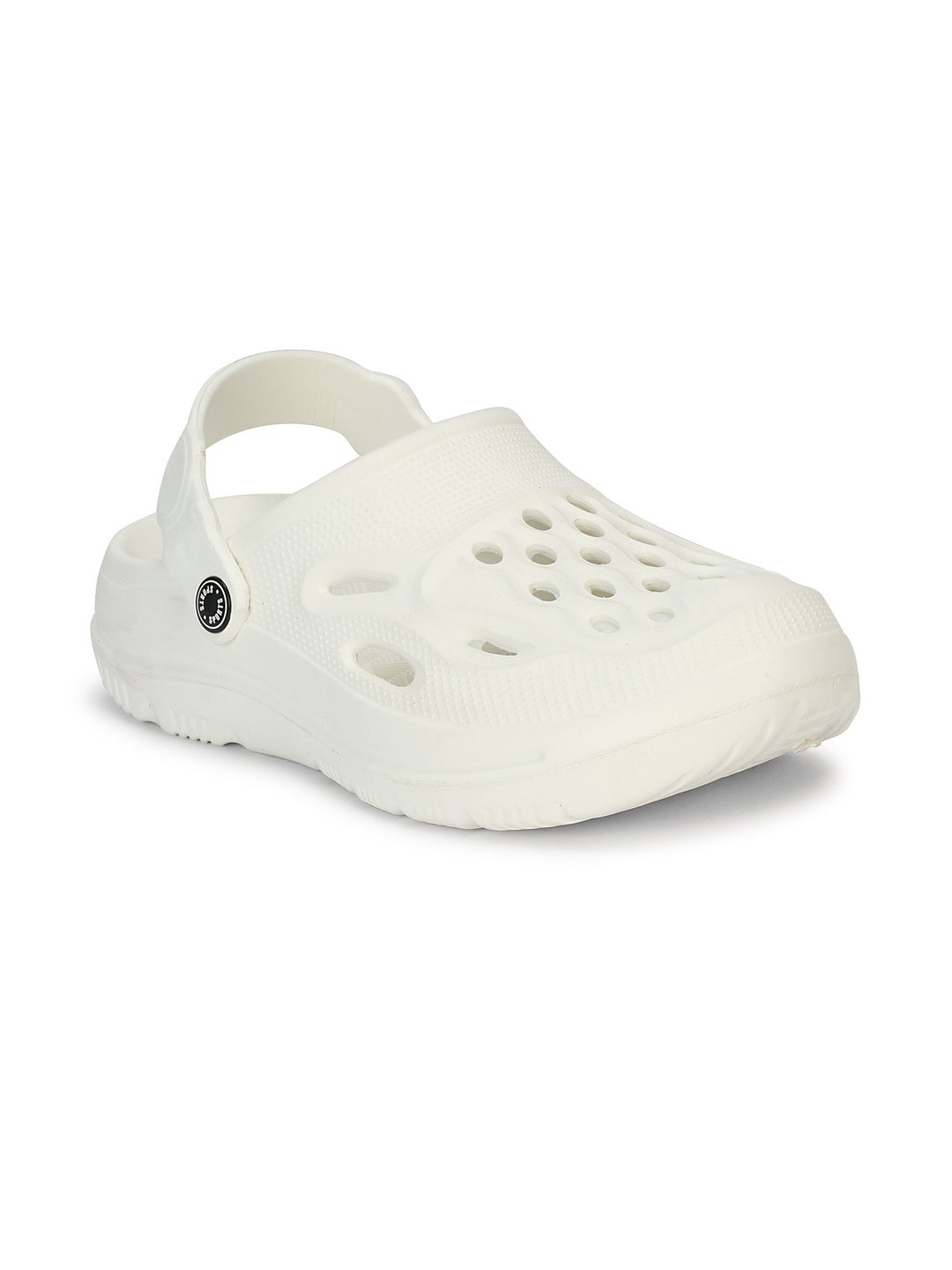 SKITE Men White Slip On Backstrap Clogs