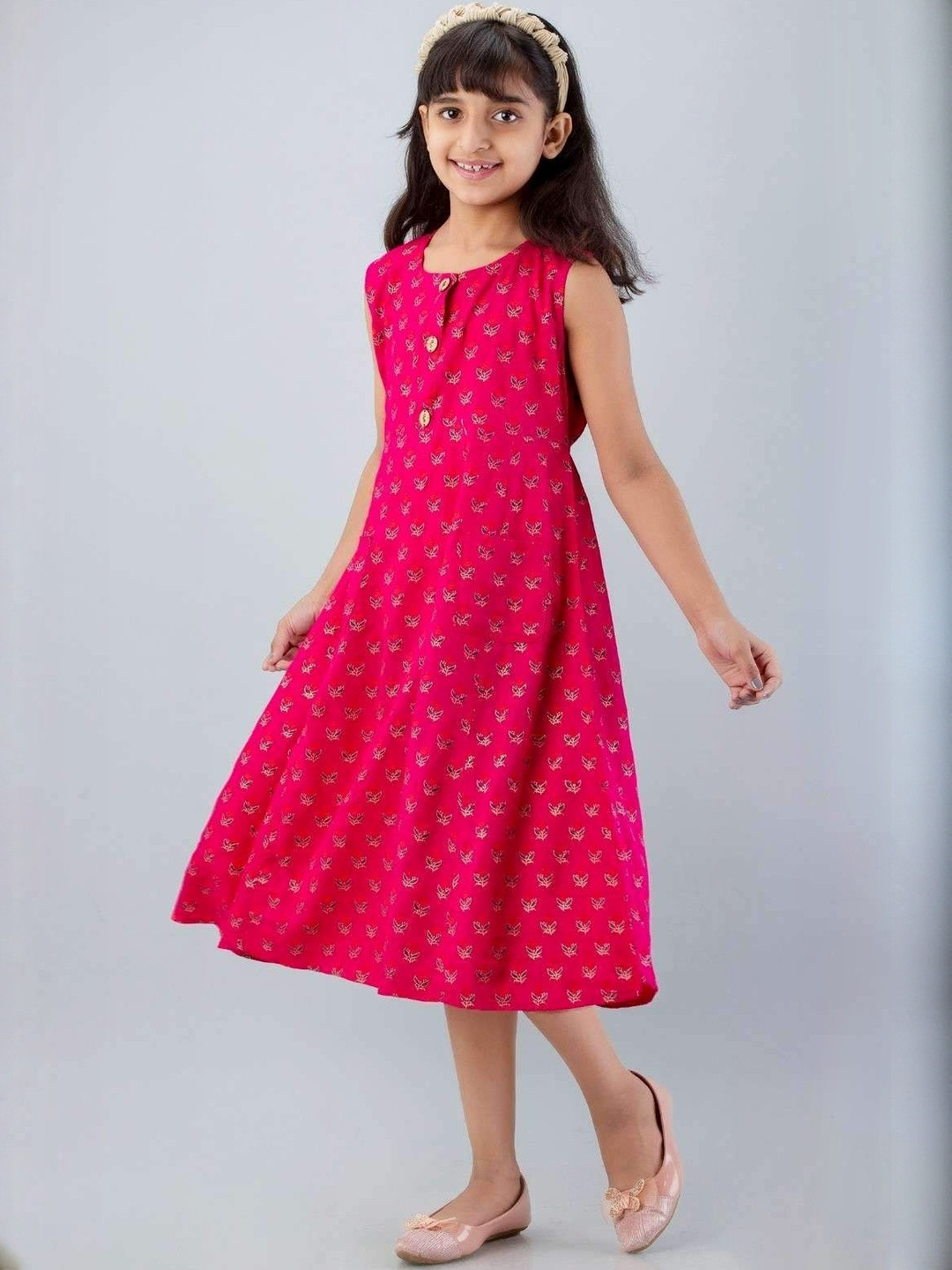 DMP EXPORT Girls Rose Cotton Kurtas