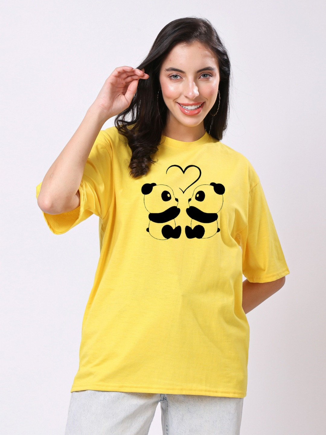 Yellow Graphic Printed Regular Fit T-shirt