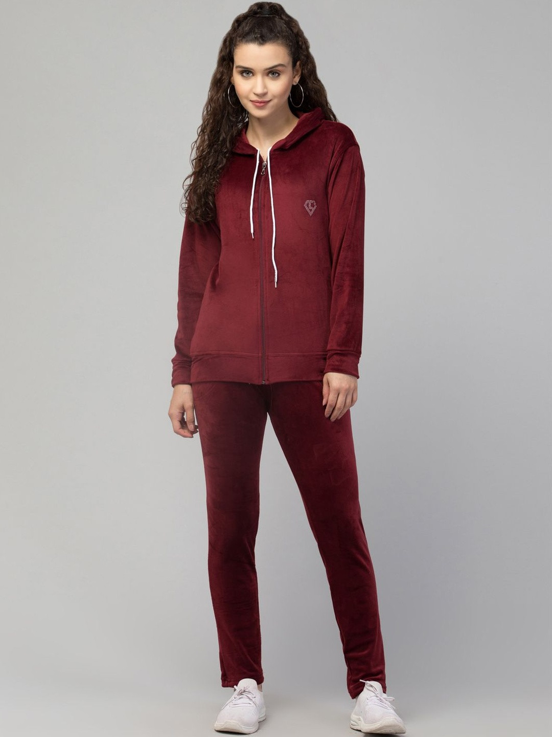 Trend Level Women Hooded Sweatshirt With Straight Trousers Co-Ord Set