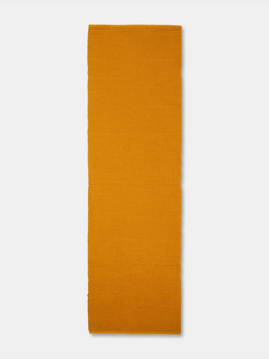 Fabindia Mustard Prithi Woven Cotton Table Runner