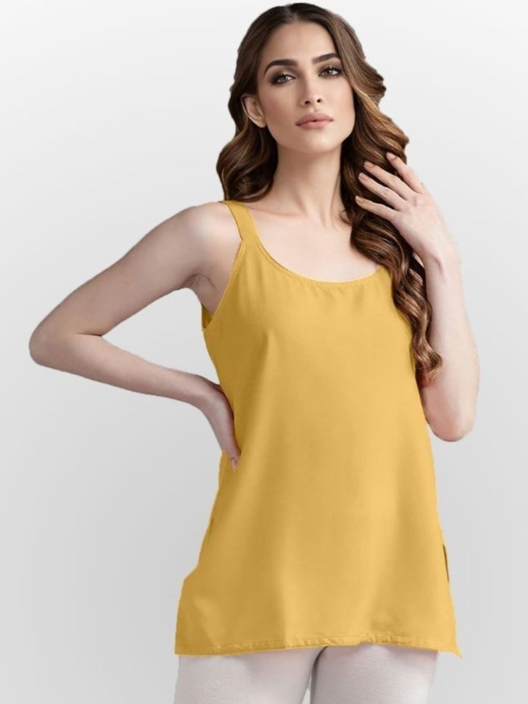 Nature thread Women Non-Stretchable Cotton Camisole