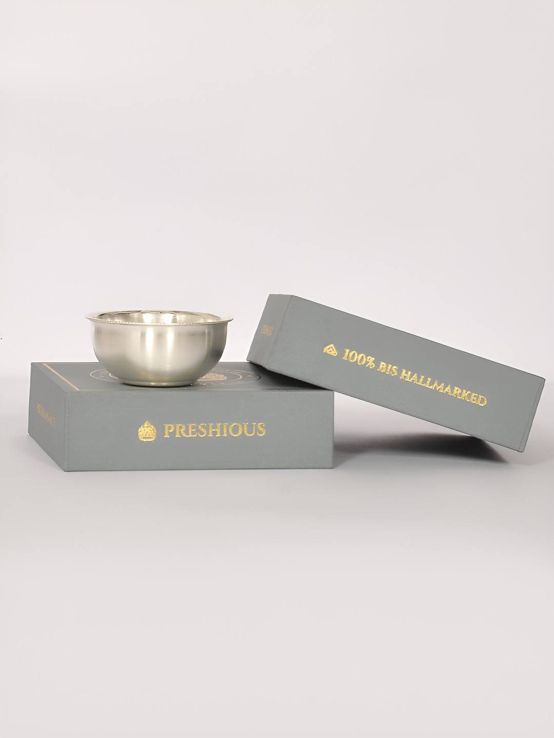 PRESHIOUS Silver-Toned Glossy Dip Bowl 12 ml