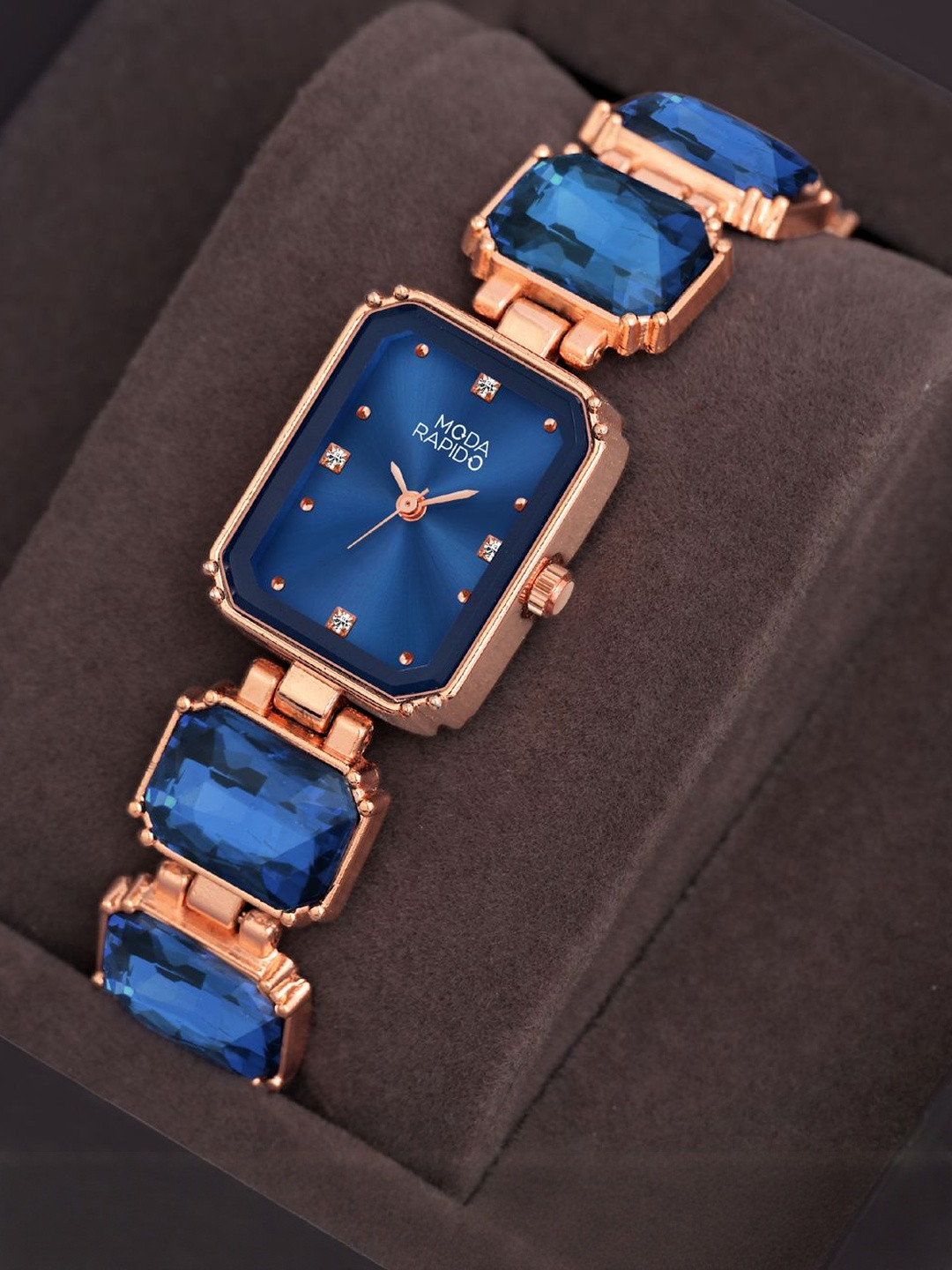 Moda Rapido Women Patterned Dial & Stainless Steel Straps Analogue Watch