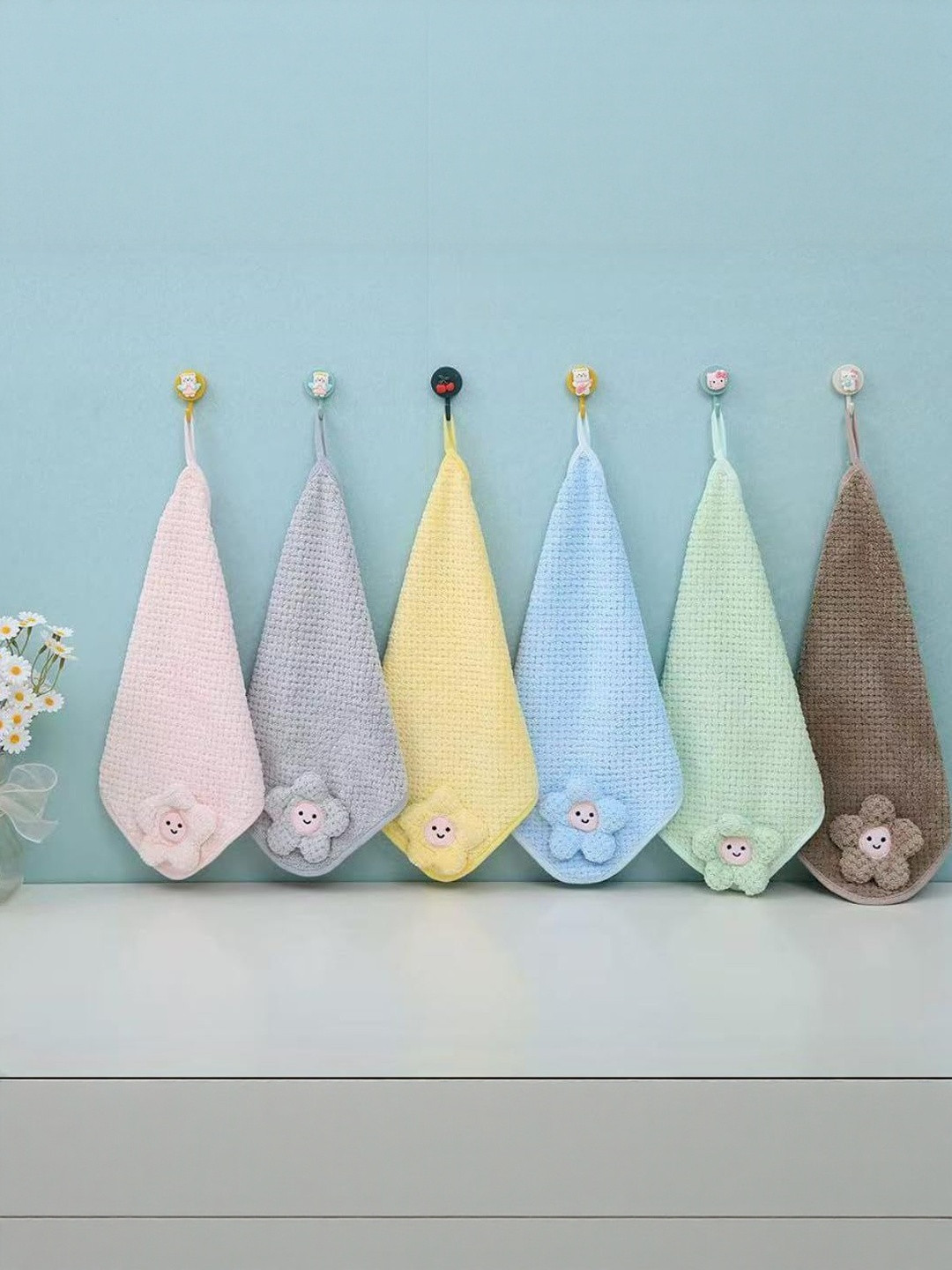 Teri Beri Set of 6 Baby Soft Washcloths Face Towels