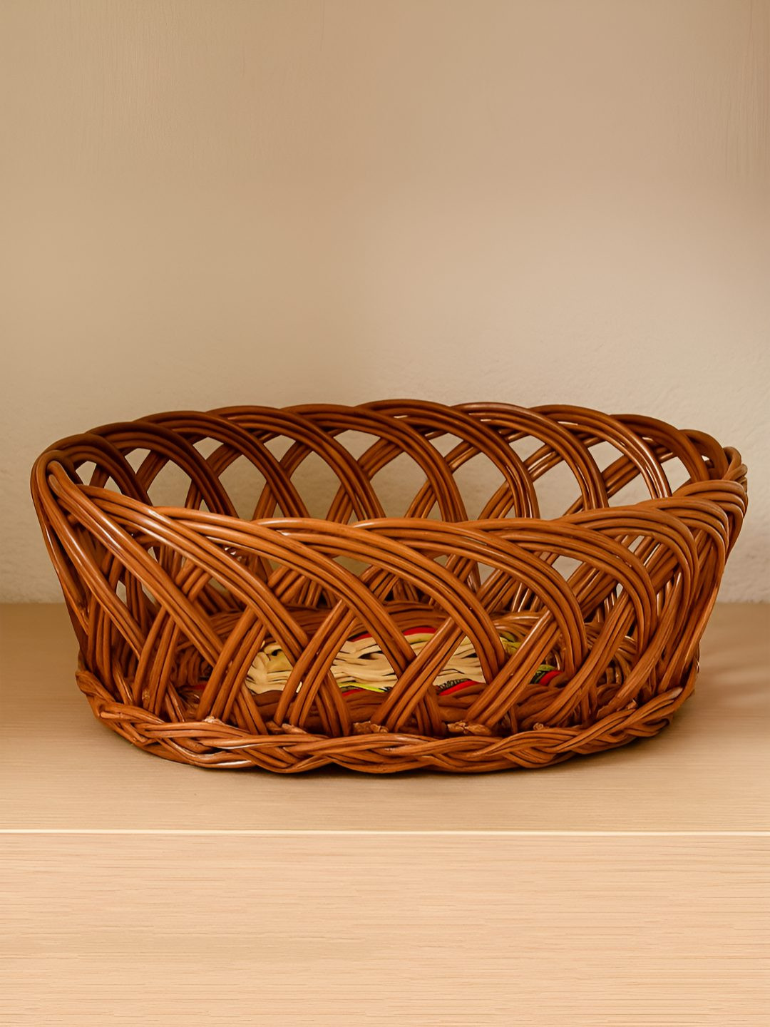 HABERE INDIA Brown Easy to Clean Fruit and Vegetable Basket