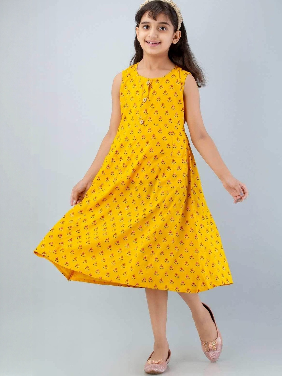DMP EXPORT Girls Handloom Kurta