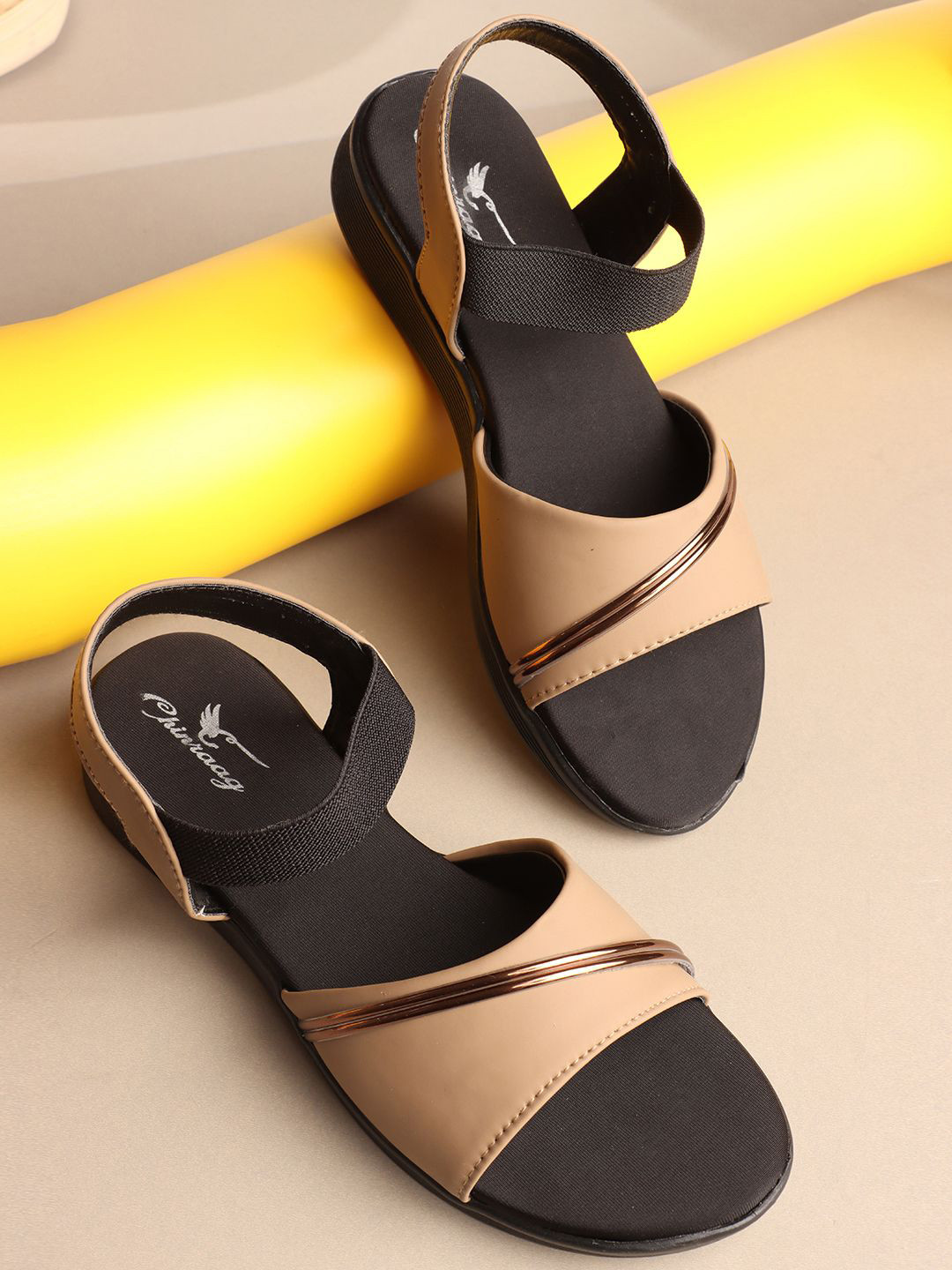 CHINRAAG Women Open Toe Flats