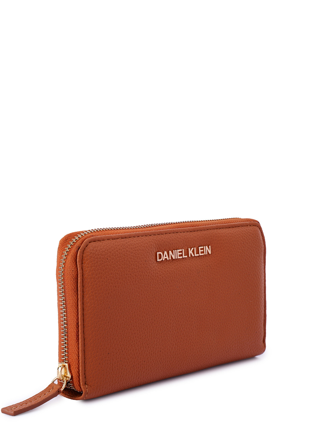 Daniel Klein Women Textured Leather Zip Around Wallet