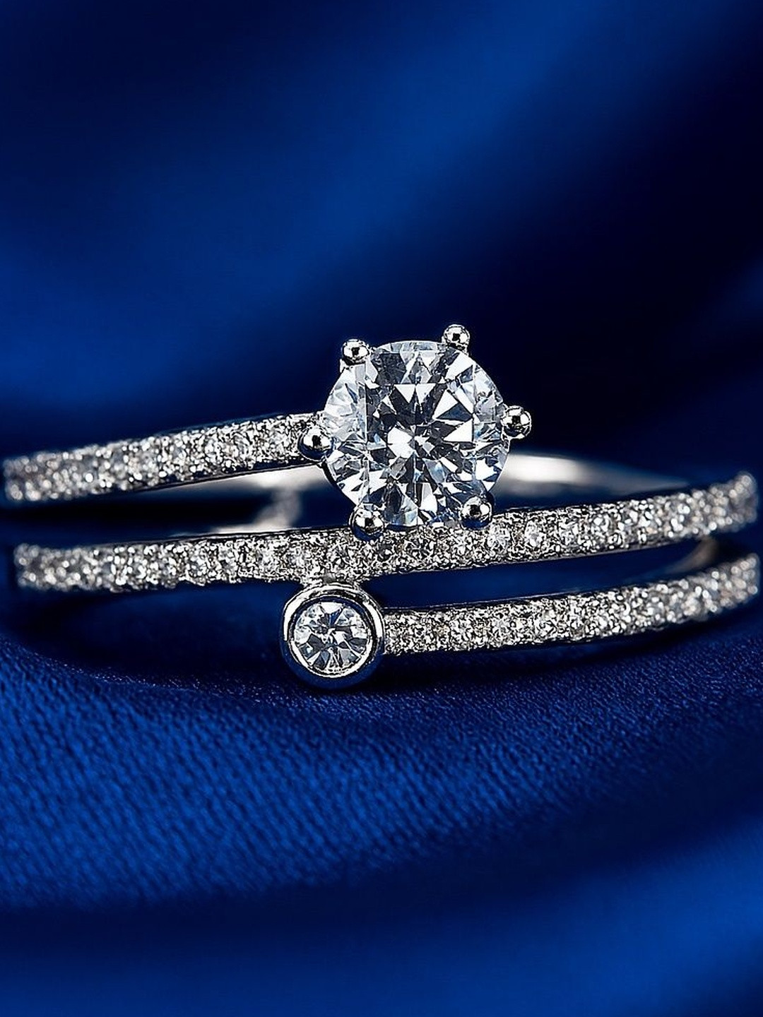 Silver by HM Women 925 Sterling Silver Georgia Ring