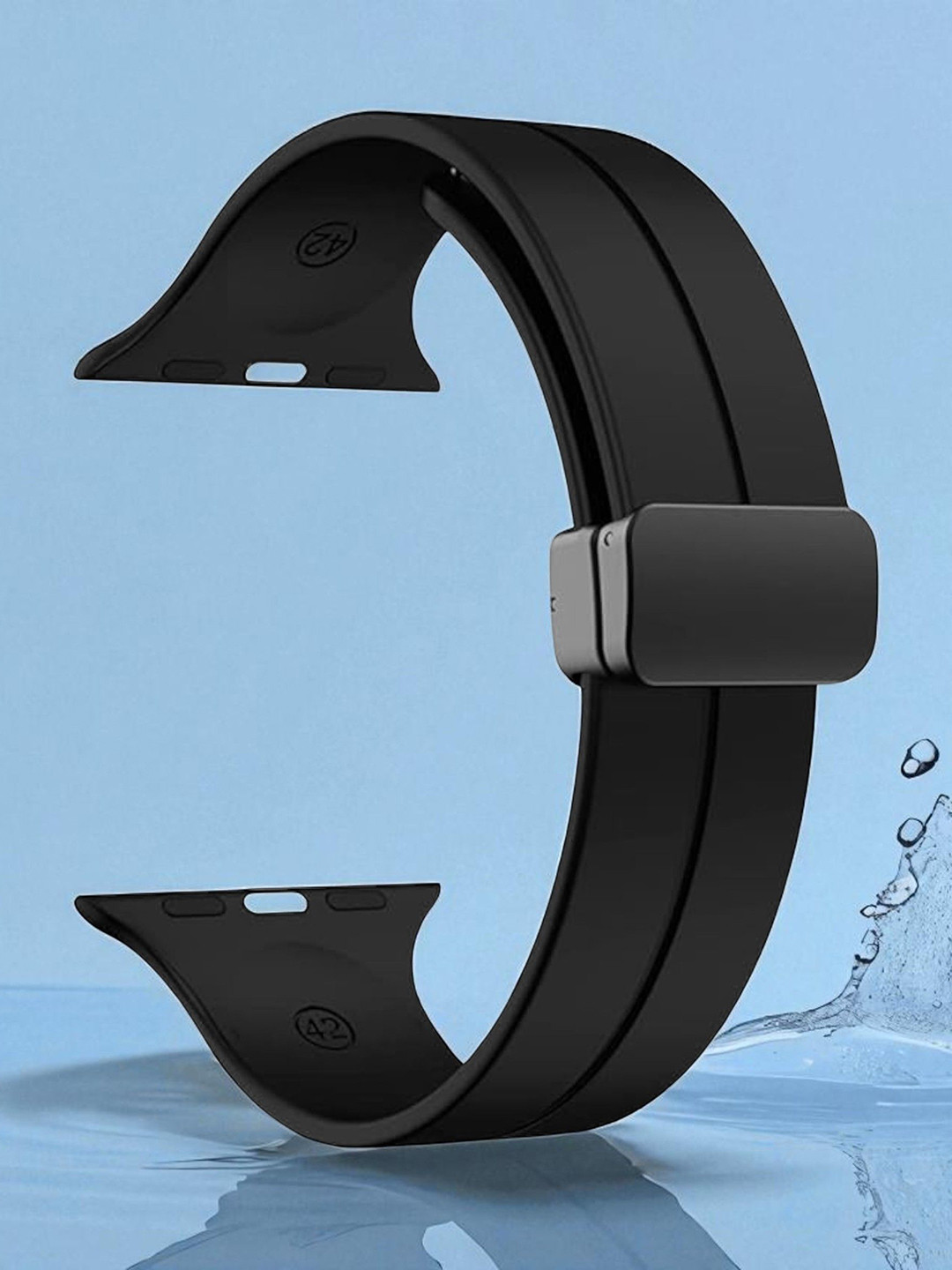 LORENZ Black Watch Strap With Magnetic Lock