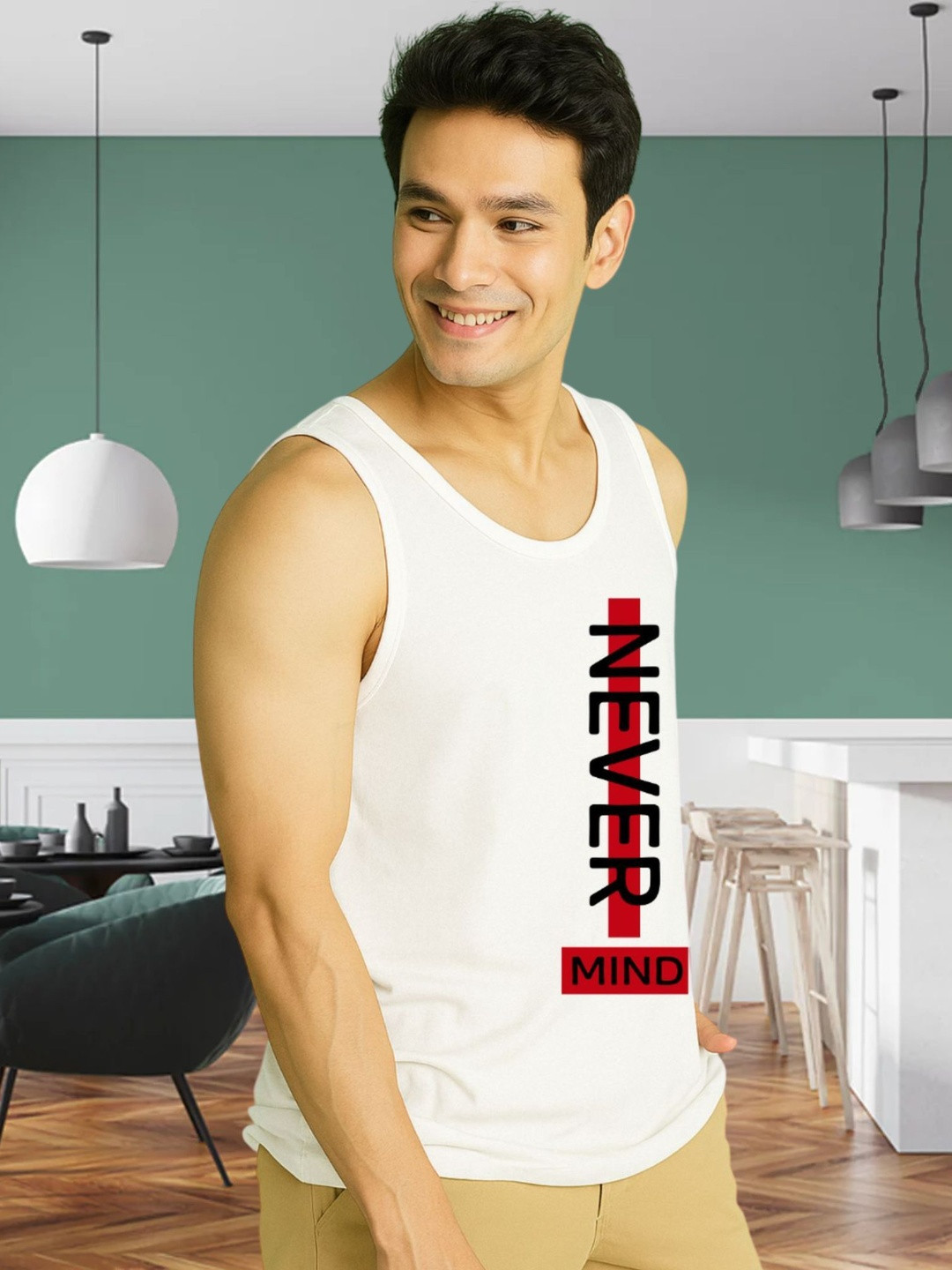 SZN Men Printed Polyester Vest