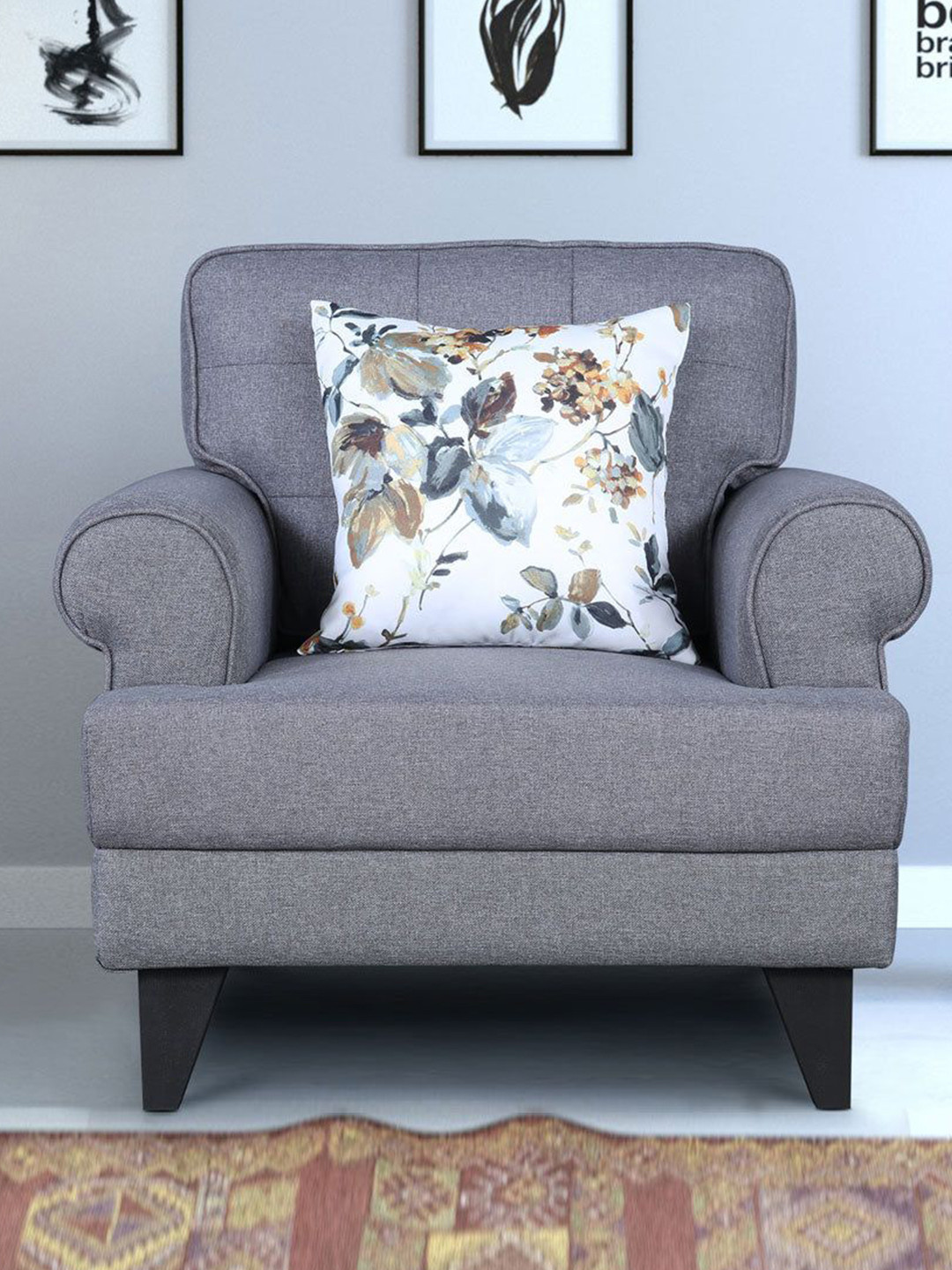 HomeTown Grey Durability Sofa