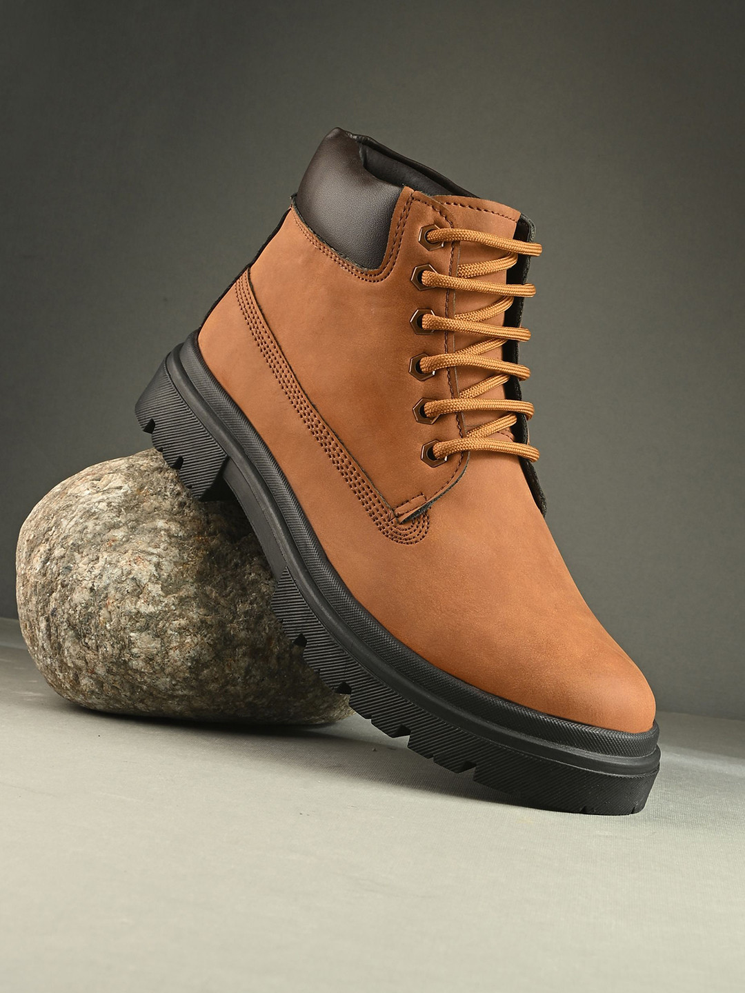 AfroJack Men Block Chunky Boots
