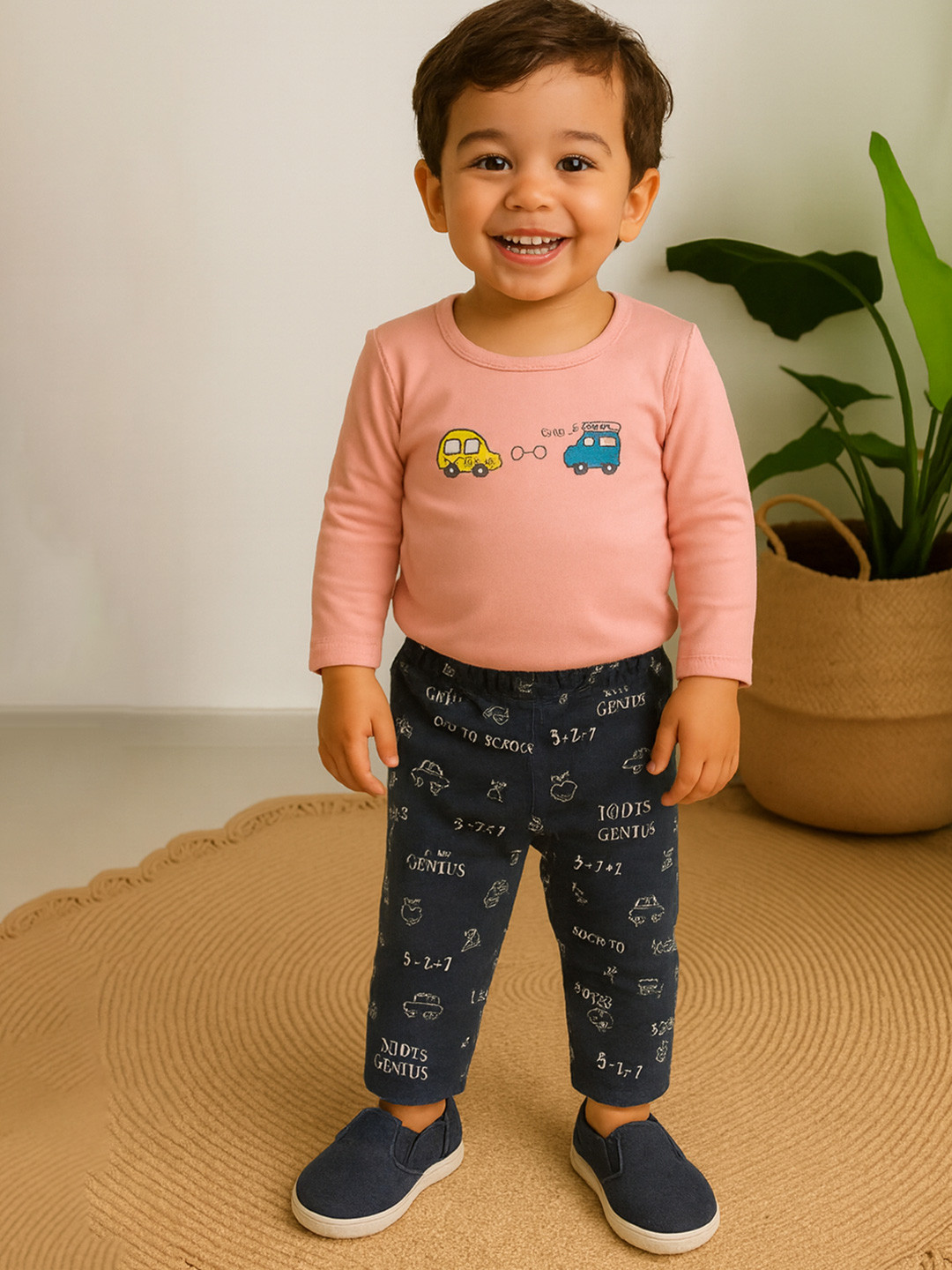 Googo Gaaga Boys Printed Sweatshirt & Pyjamas Clothing Set