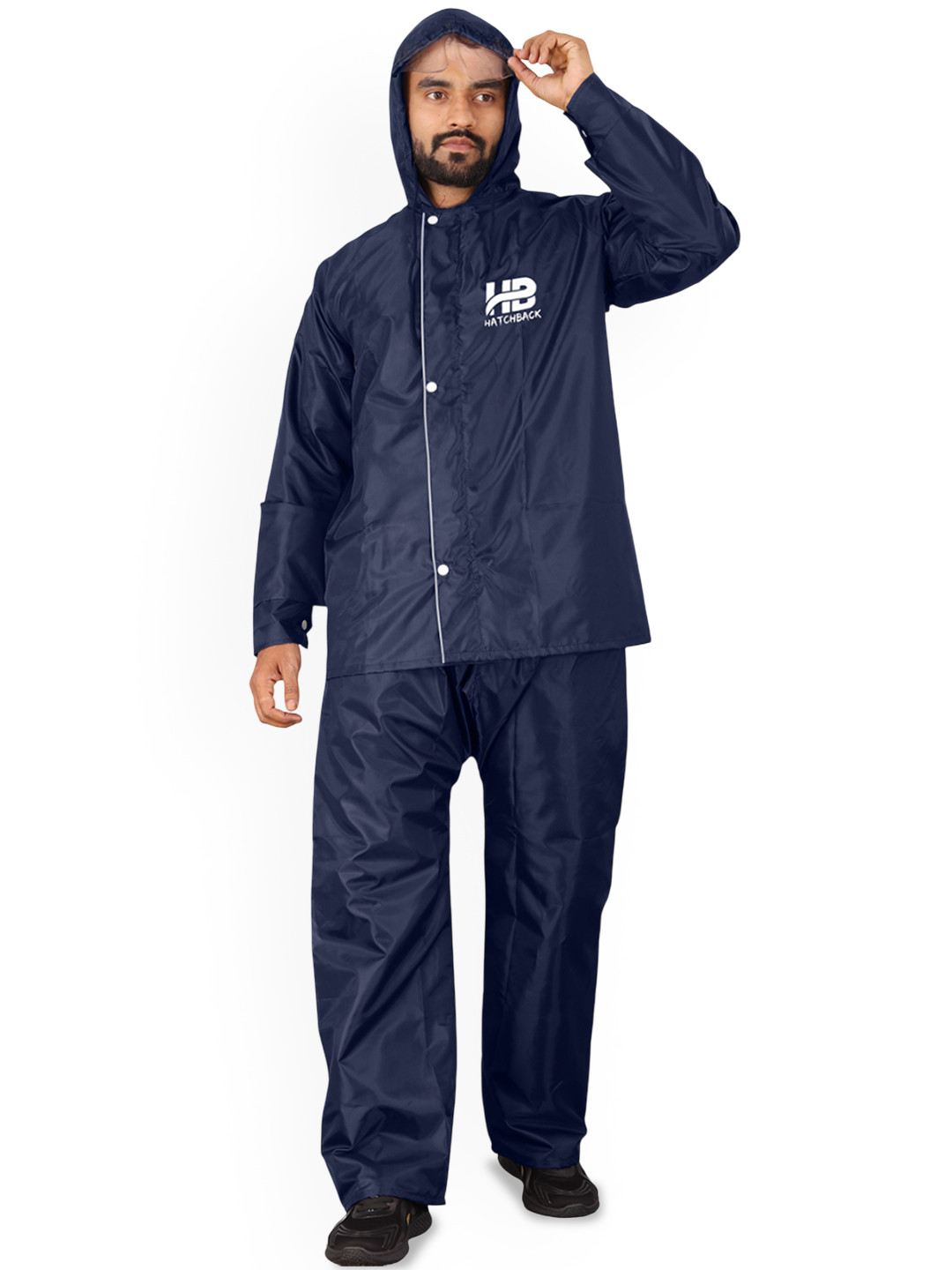 SANCIA Men Reversible Double-Coated Waterproof Rainsuit