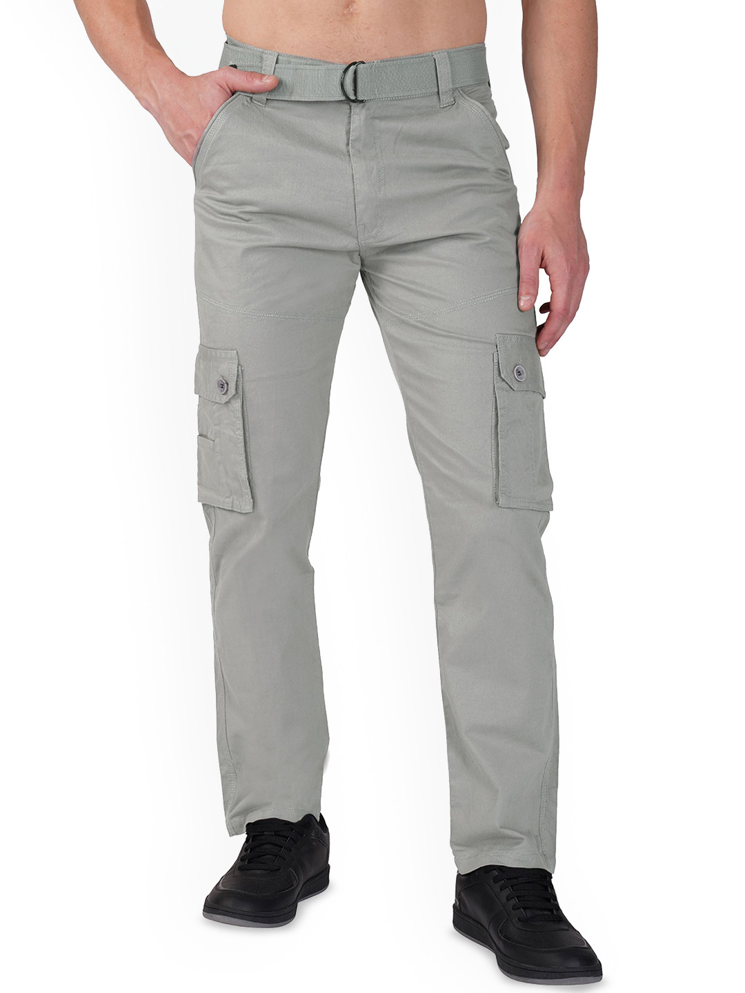 Hymen Legions Men Mid-Rise Cotton Cargos Trousers