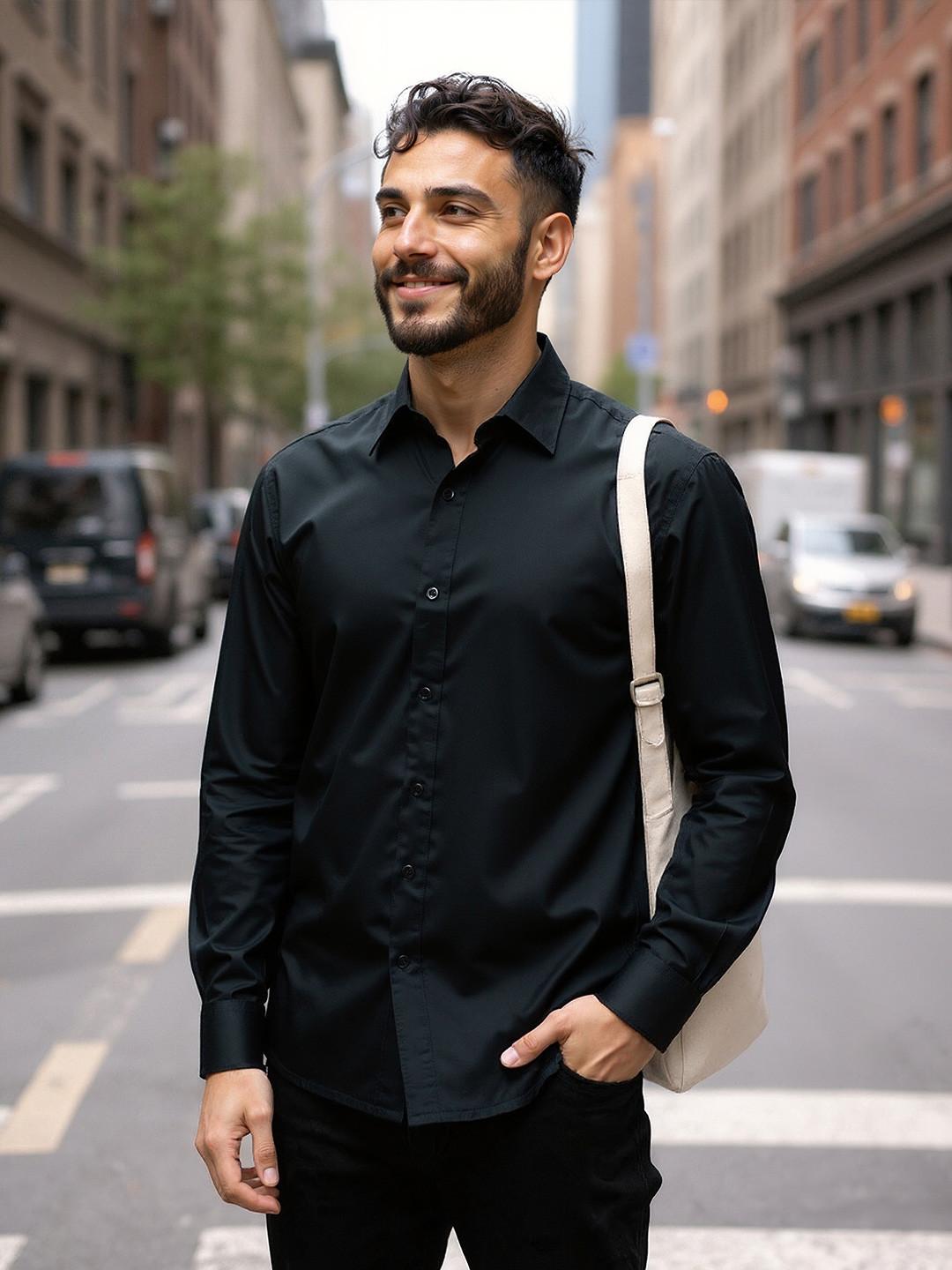 COVE AND LANE Modnight India Slim Fit Casual Shirt